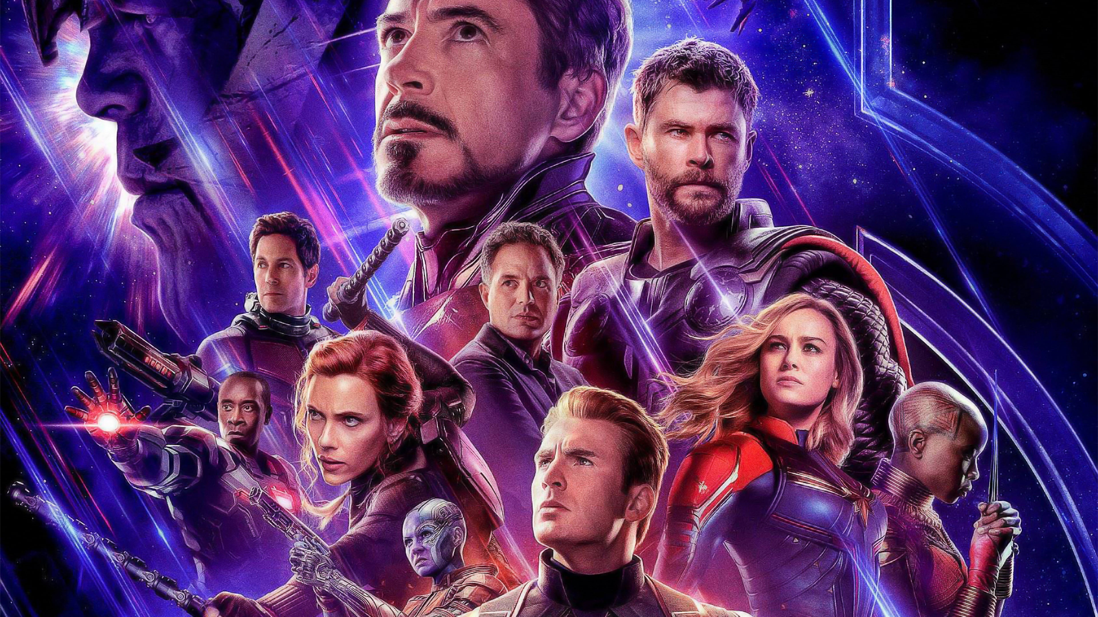 Okoye (Marvel Comics), Captain Marvel, Thor, Chris Hemsworth, Nebula (Marvel Comics), Danai Gurira, Avengers EndGame, 4K, Thanos, War Machine, Robert Downey Jr., HD Wallpaper