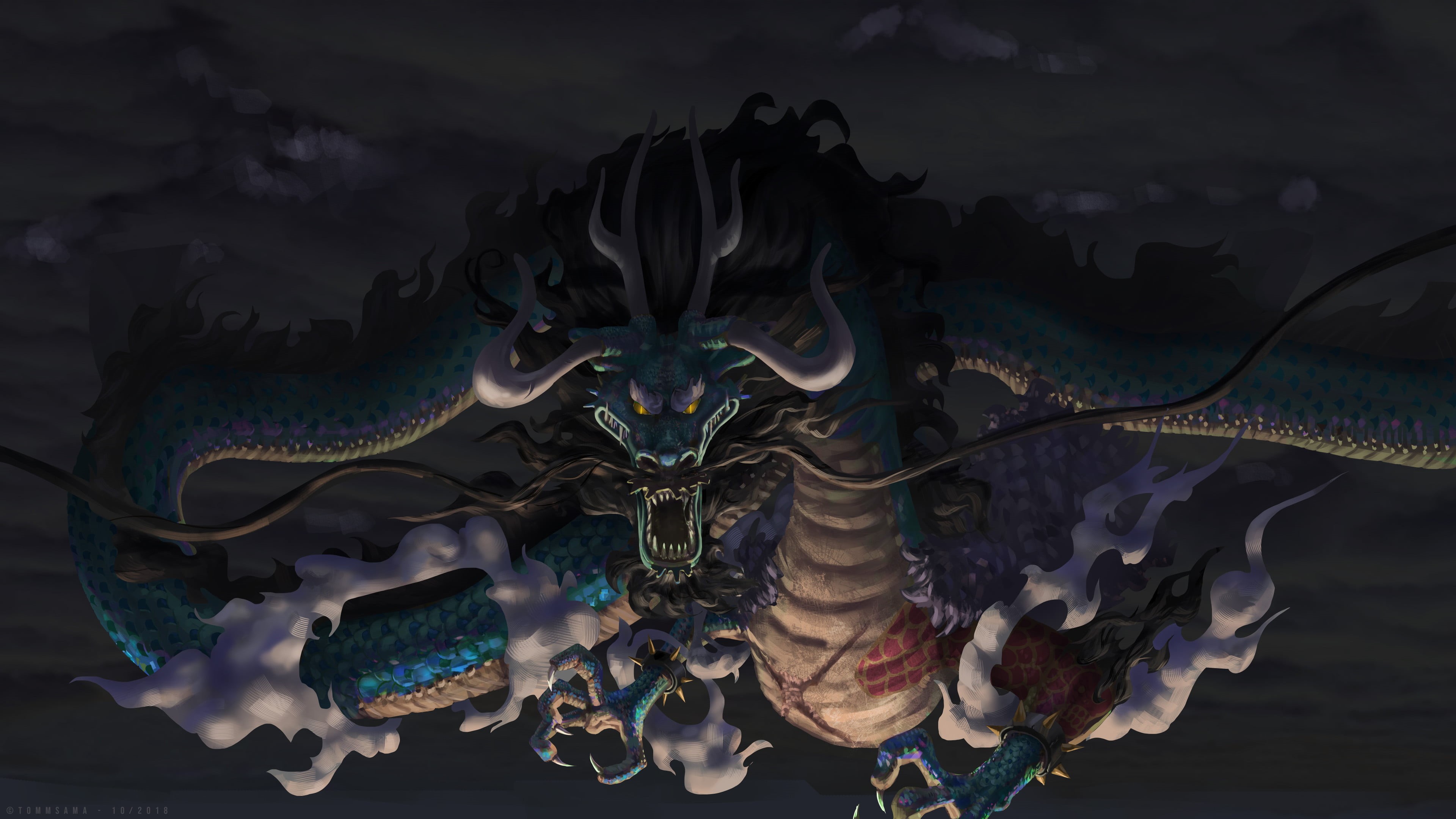 One Piece, 4K, Kaido, HD Wallpaper