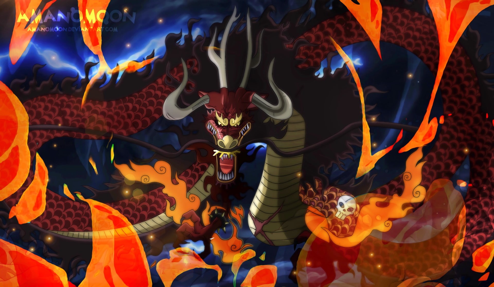 One Piece, Anime, Kaido (One Piece), 1080P, HD Wallpaper