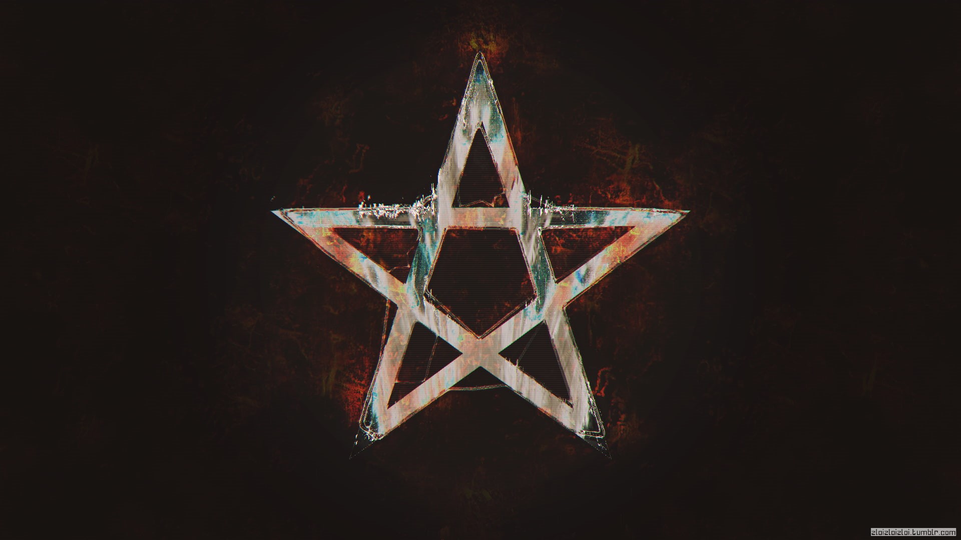 nature, design, night, pattern, architecture, pentagram, cross shape, copy space, hanging, metal, studio shot, stars, decoration, indoors, 1080P, glitch art, HD Wallpaper