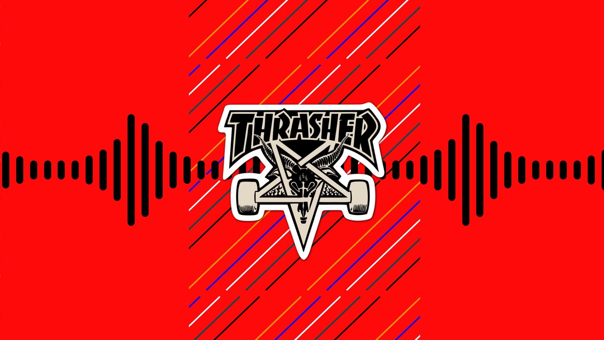Skate, pentagram, Skateboarding, skateboard, Thrasher, 1080P, HD Wallpaper