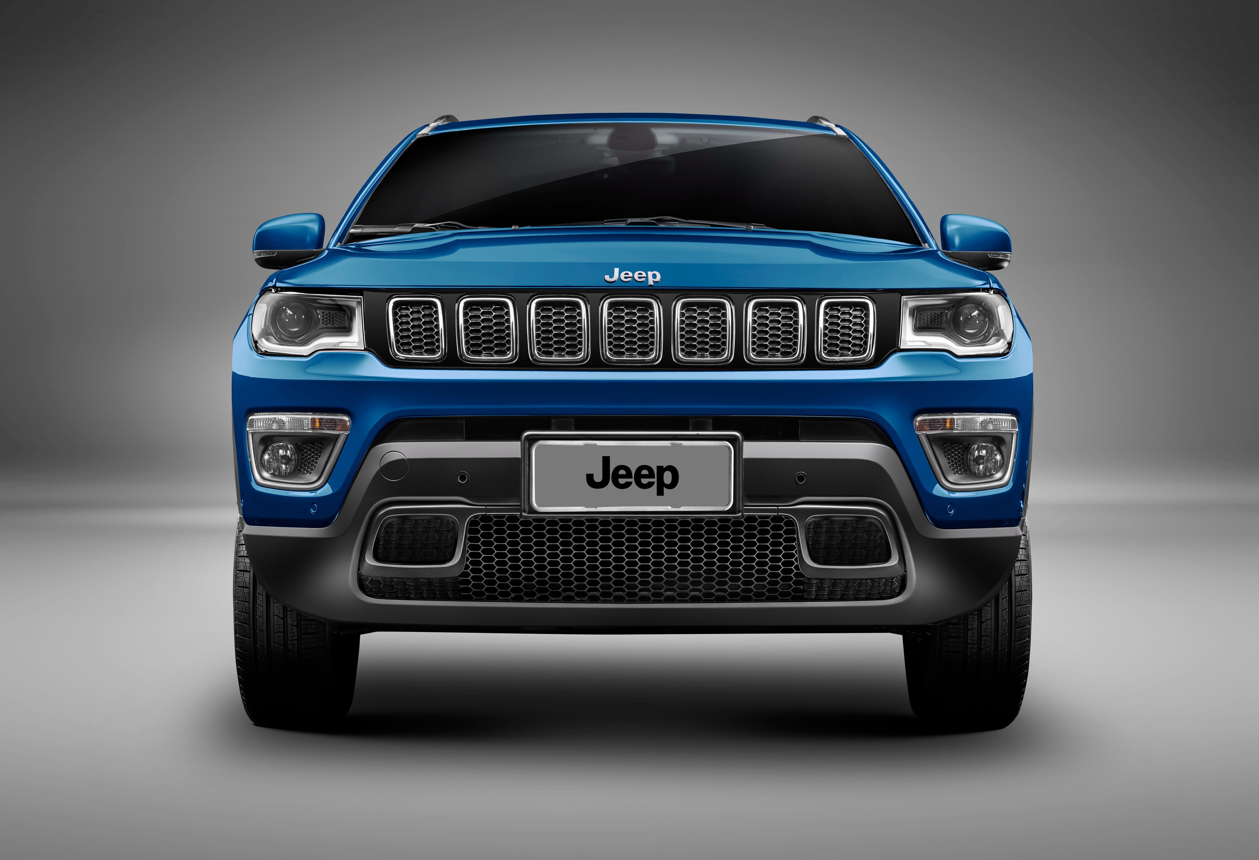 gray, 2017 Cars, Jeep, blue, Jeep Compass Longitude, 4K, 4K, background, suv, HD Wallpaper