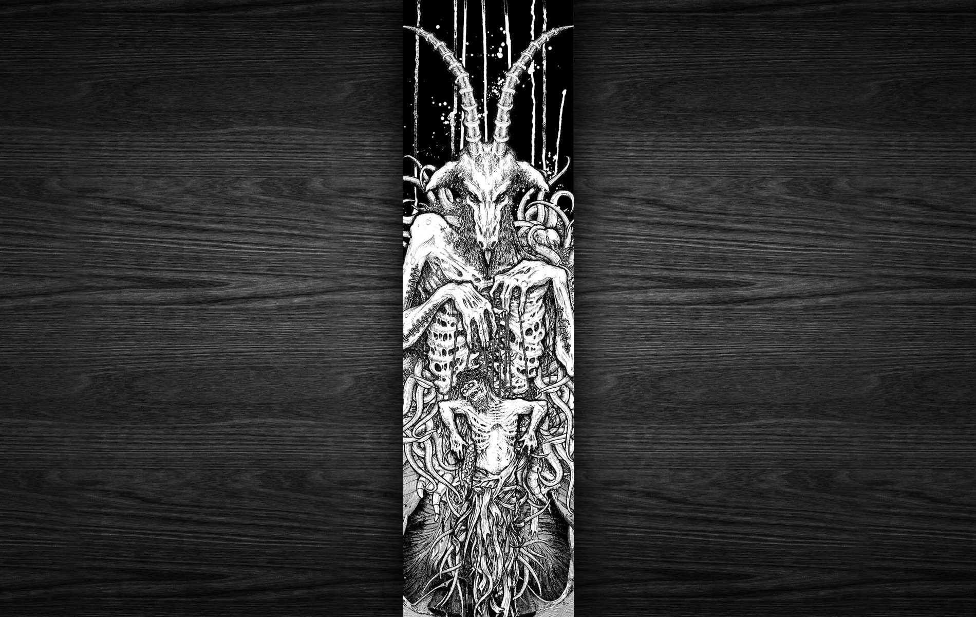 plank, Devil, wood - material, 720P, wood grain, creativity, ornate, craft, close-up, Satan, day, indoors, decoration, carving - craft product, carving, HD Wallpaper