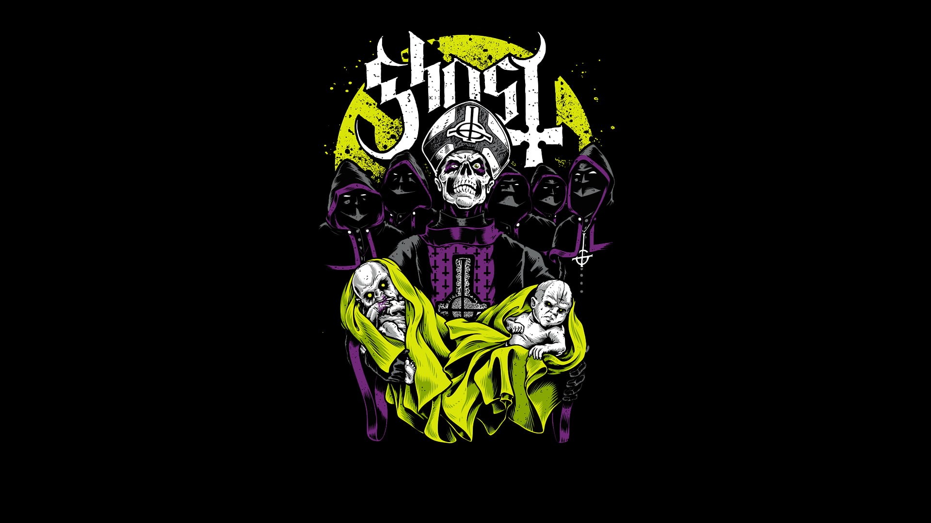 Papa Emeritus, 1080P, Ghost B.C., Ghost, HD Wallpaper