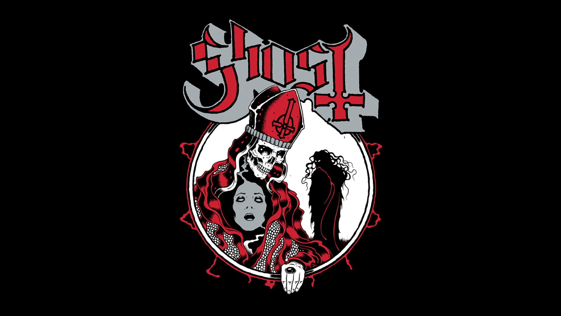 1080P, Ghost B.C., Papa Emeritus, Ghost, HD Wallpaper