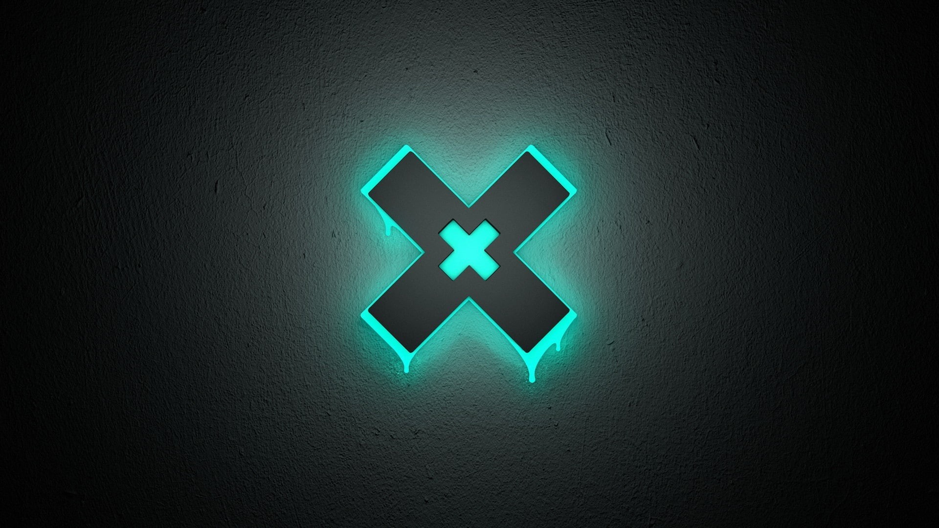 neon, glowing, The XX, 1080P, minimalism, HD Wallpaper
