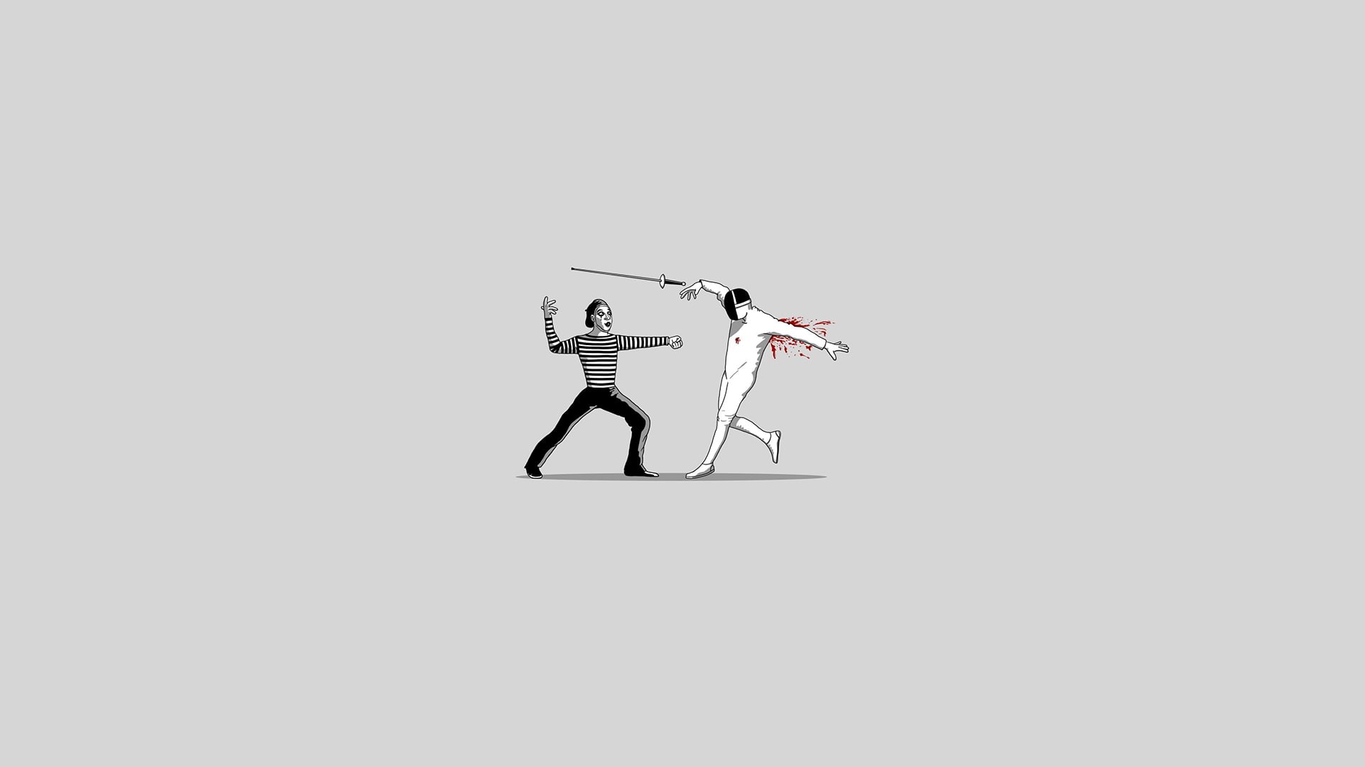 sports, 1080P, threadless, mime, minimalism, HD Wallpaper