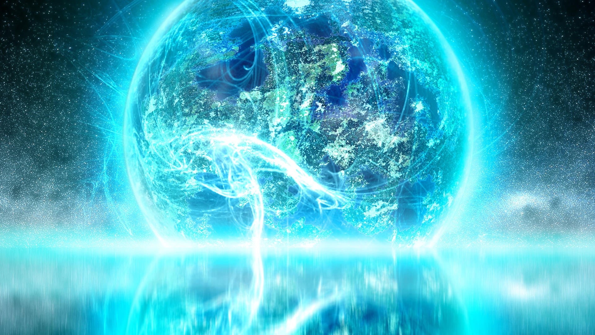 digitally Generated Image, illuminated, fiber optic, fractal, astronomy, neon, glow, nature, spiral, three Dimensional, galaxy, backgrounds, water, illustration, HD Wallpaper