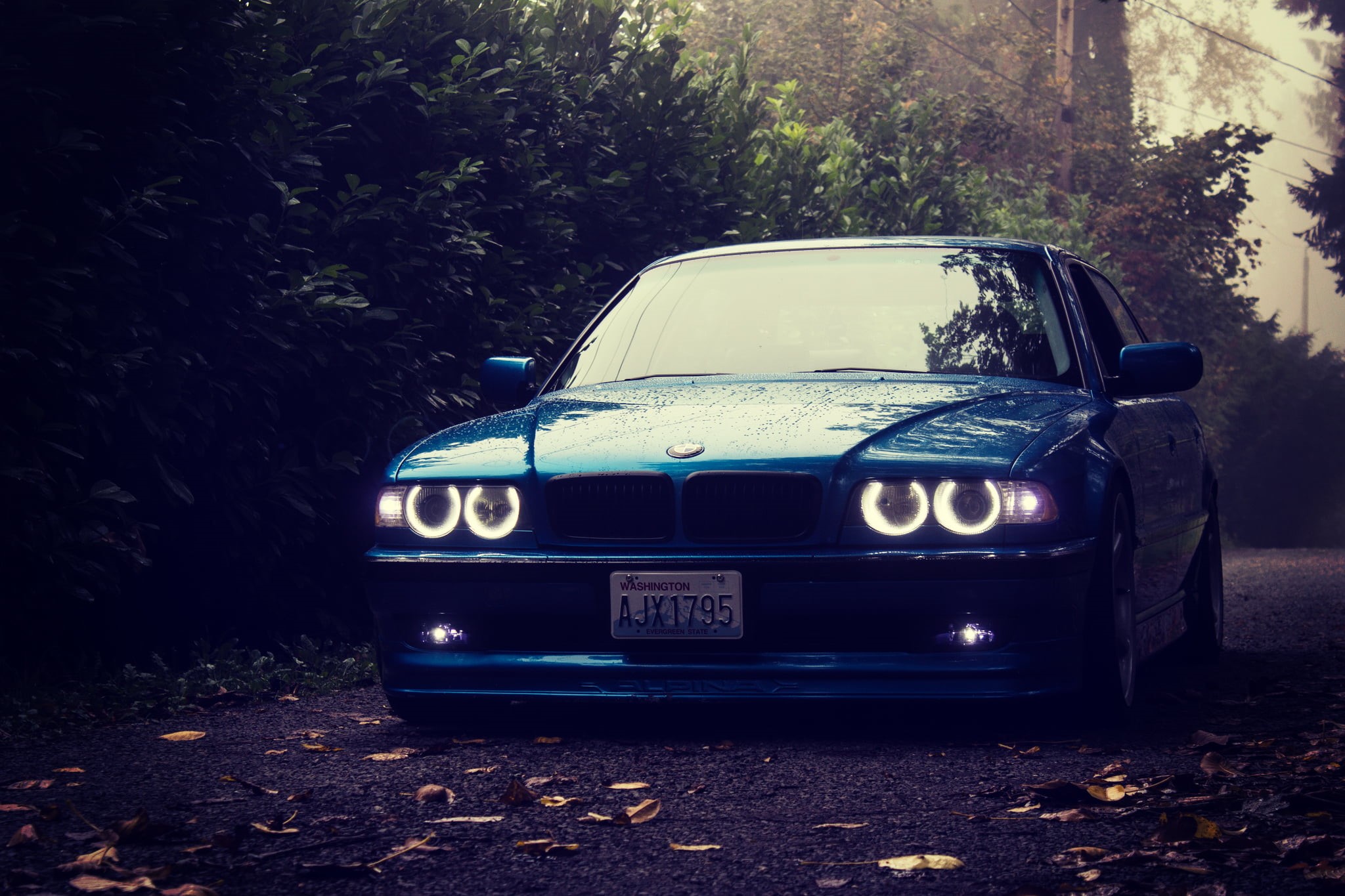 nature, motor vehicle, lights, old, forest, transportation, tree, sports Car, blue, new, ontario - Canada, field, mode of Transport, 750il, classic, old-fashioned, HD Wallpaper