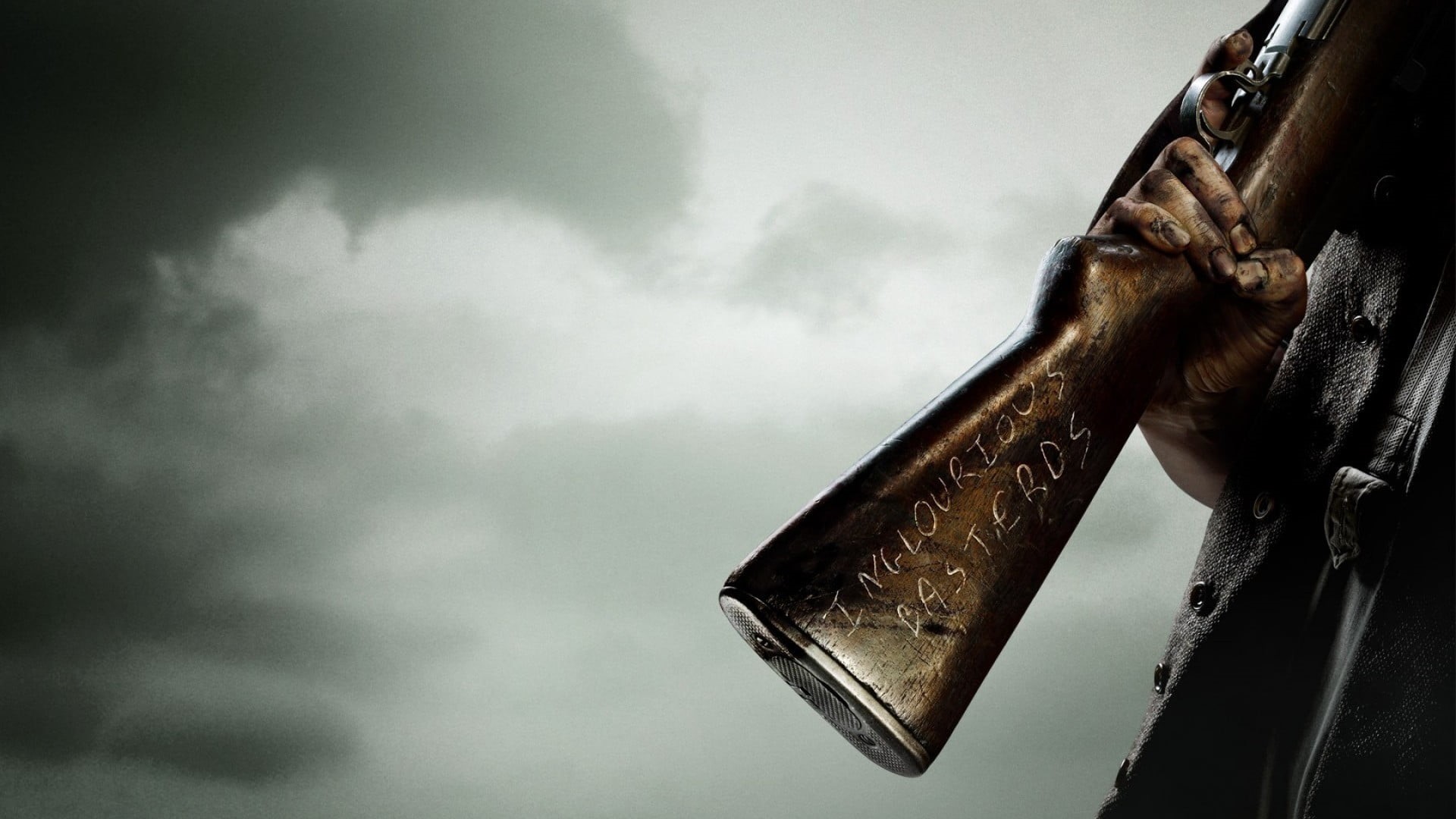 movies, hand, weapon, storm, cloud - sky, side view, one person, human body part, black, body part, holding, war, 1080P, nature, focus on foreground, brown, HD Wallpaper