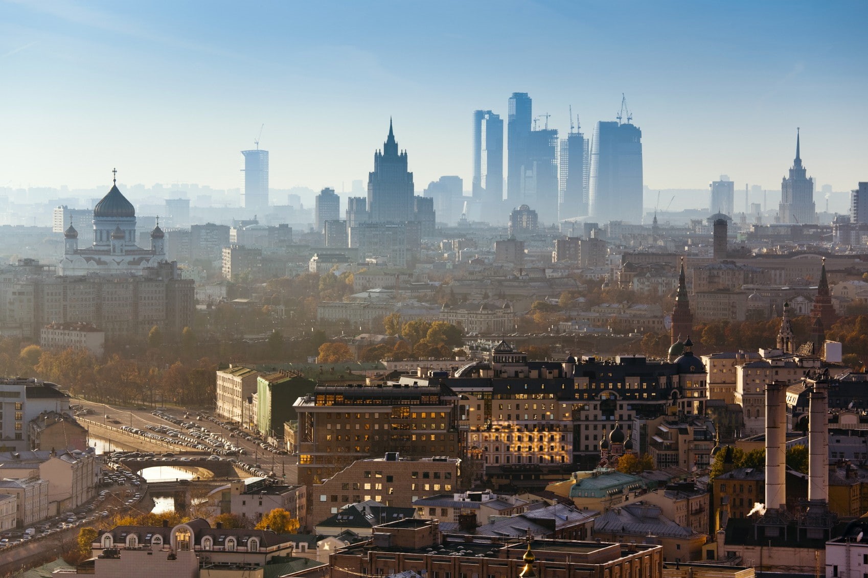 landscape, town, 720P, Moscow, HD Wallpaper