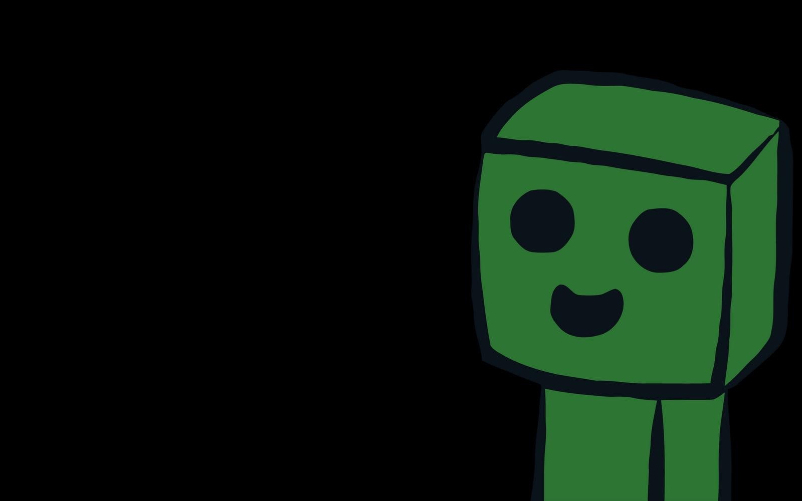 video games, green, minecraft, 720P, games, mine, video, box, green box, creeper, minecraft creeper, HD Wallpaper