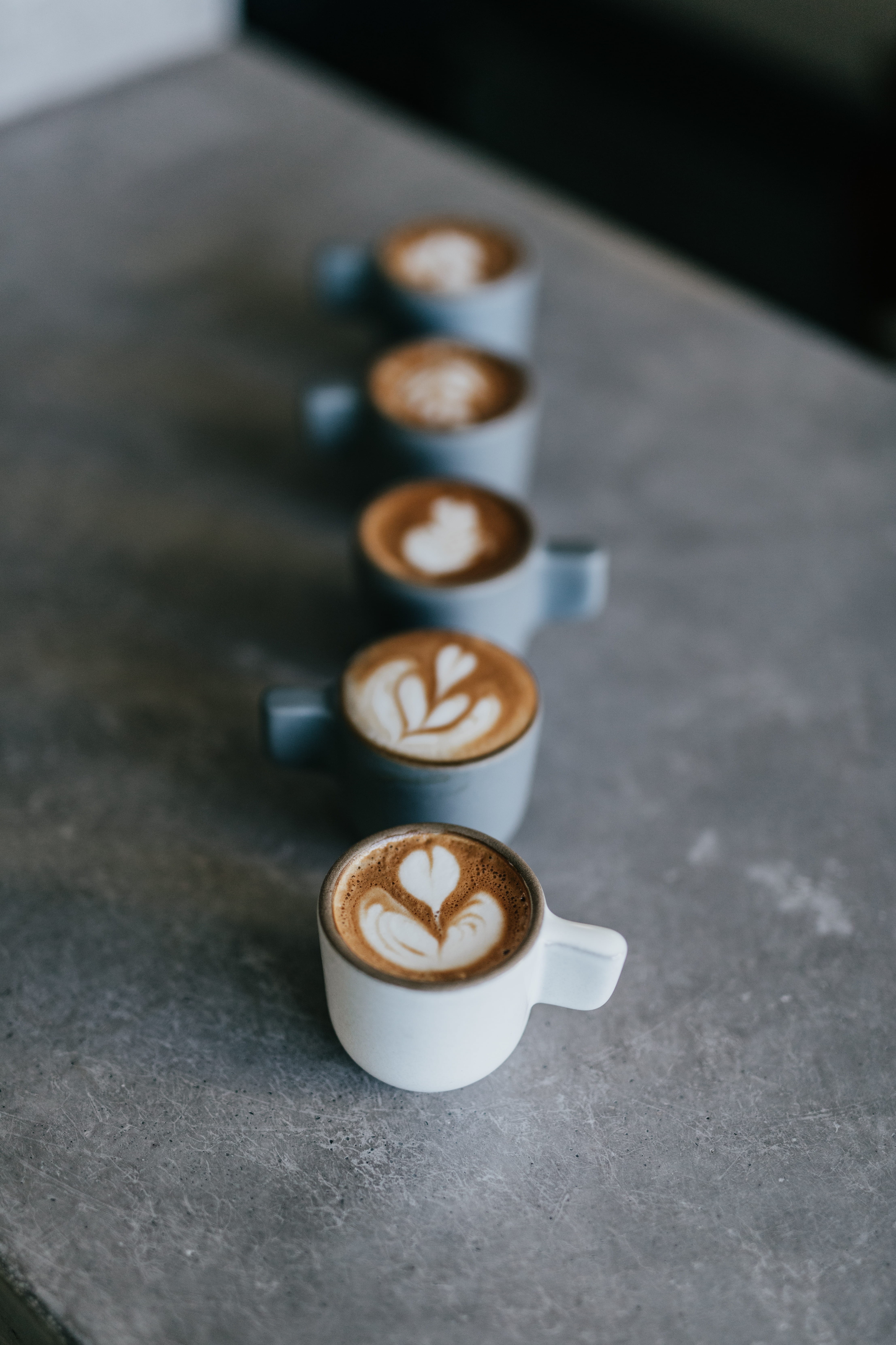 circle, no people, food, mug, geometric shape, latte, arrangement, still life, selective focus, filled, close-up, table, photography, food and drink, high angle view, Phone HD Wallpaper