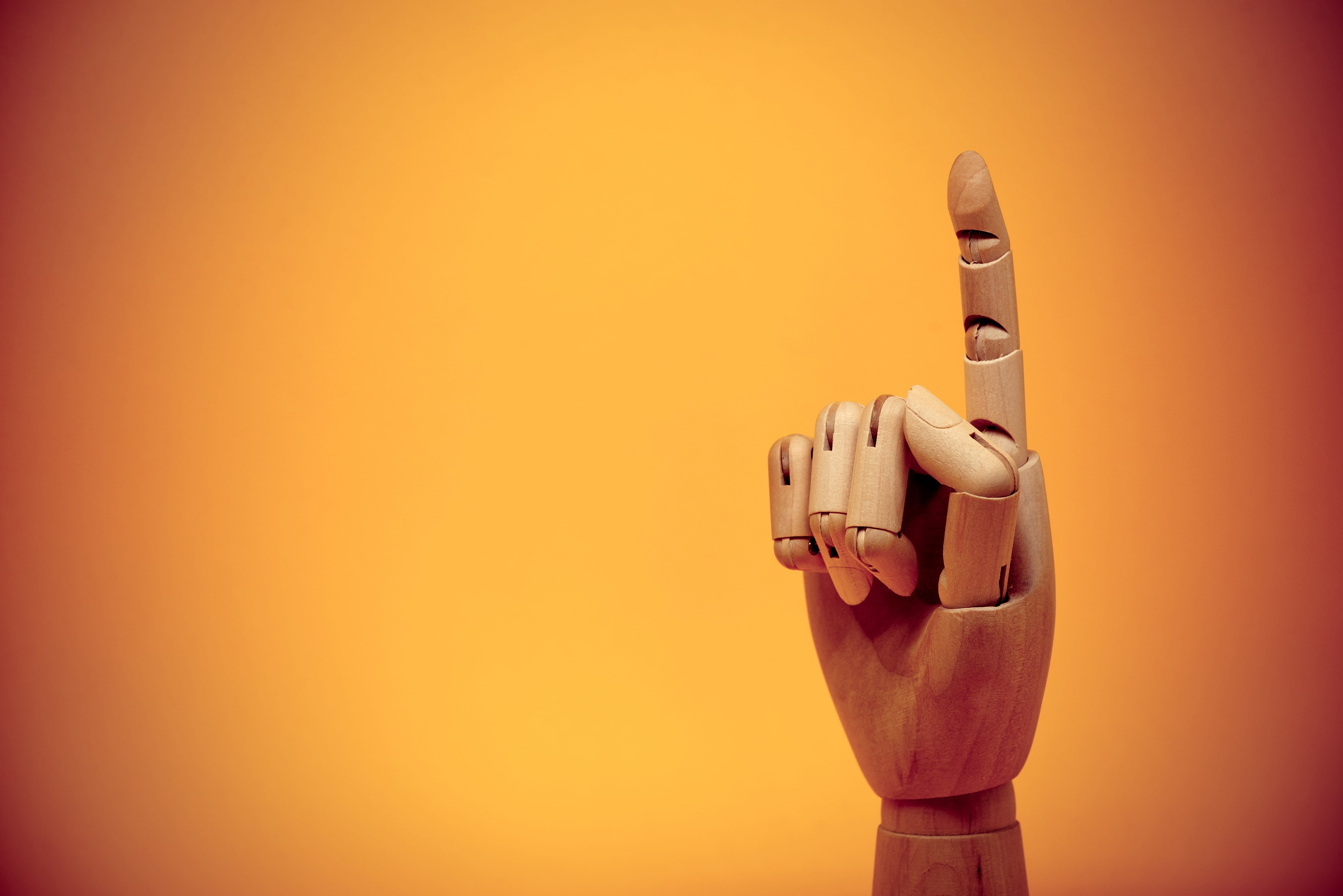 pointer, puppet, no people, space, attention, first, wood, gesture, studio shot, marionnette, point, wall - building feature, strength, empty space, rise up, HD Wallpaper