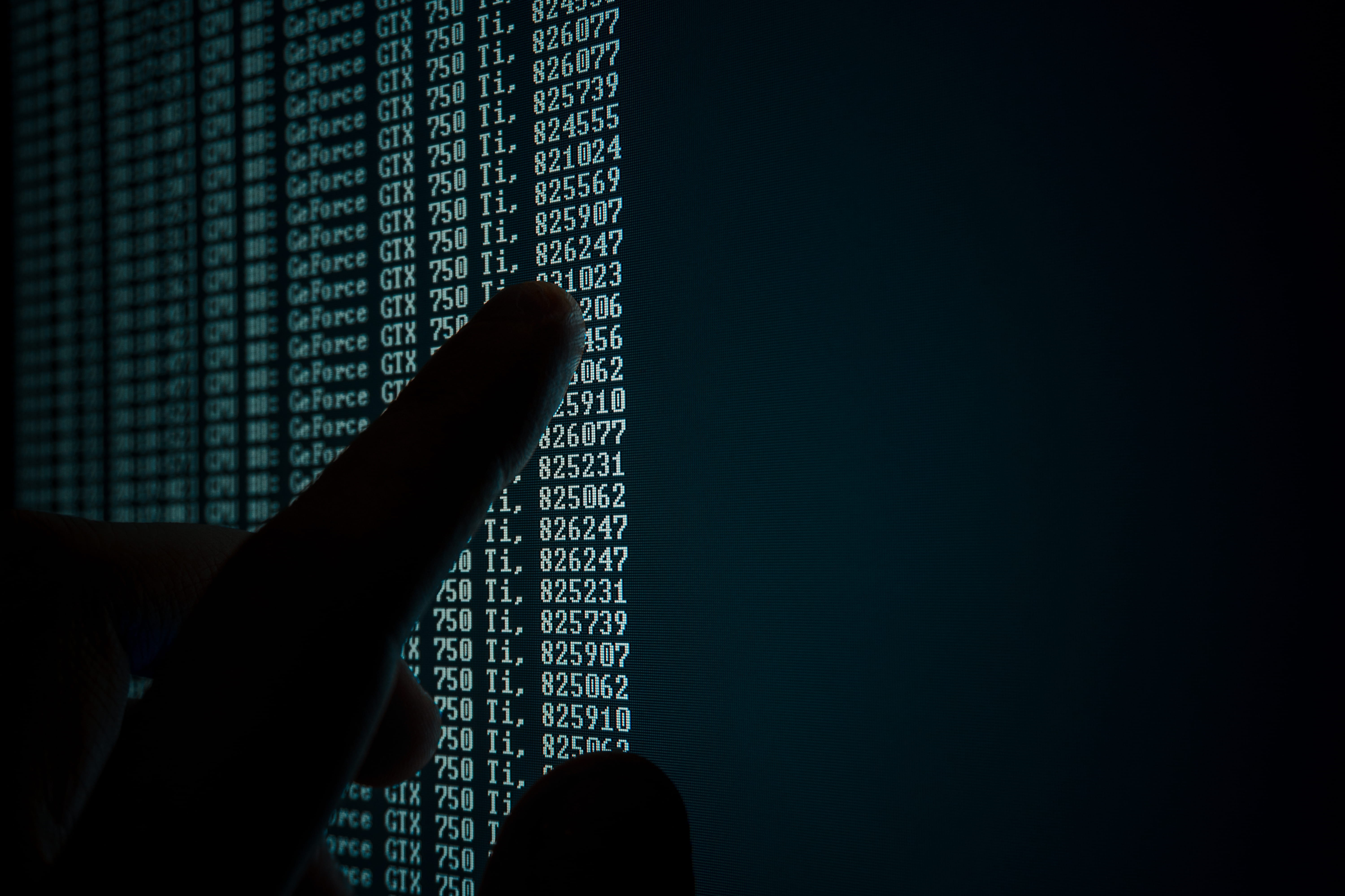 connection, computer hacker, software, dark, security, screen, internet, 5K, hand, finger, pointing, body part, human hand, binary code, electronics, communication, HD Wallpaper