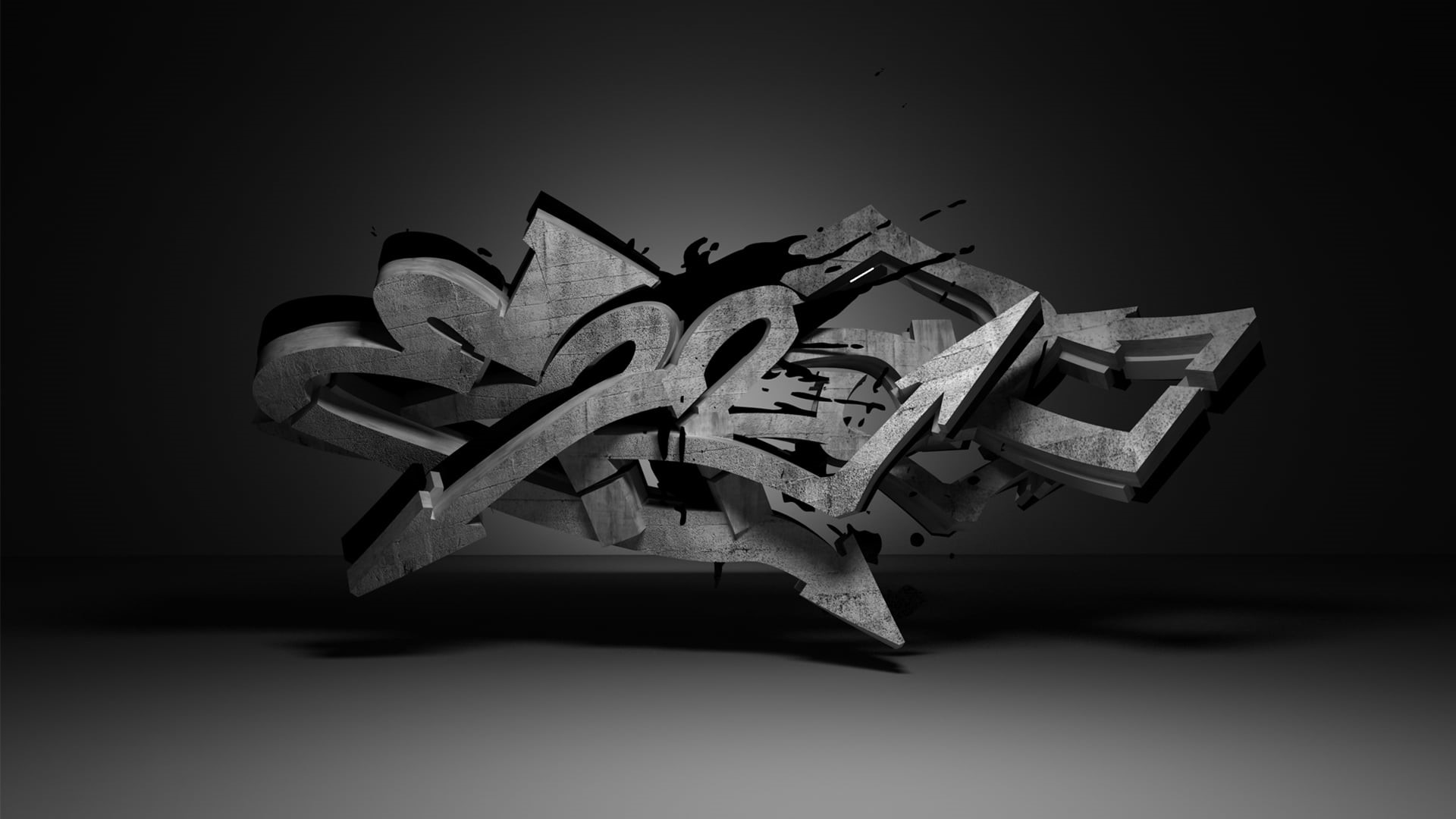 vignette, close-up, three-dimensional Shape, paper, sign, gray, 1080P, concepts, Graffiti, alphabet, representation, single object, abstract, backgrounds, HD Wallpaper