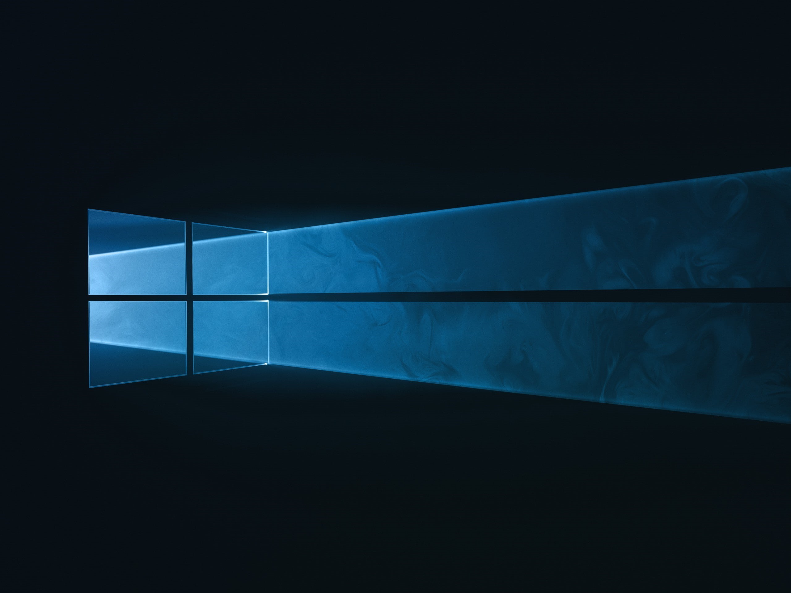 windows 10 abstract gmunk, 2K, light - natural phenomenon, no people, dark, illuminated, wall - building feature, black background, domestic room, swimming pool, HD Wallpaper