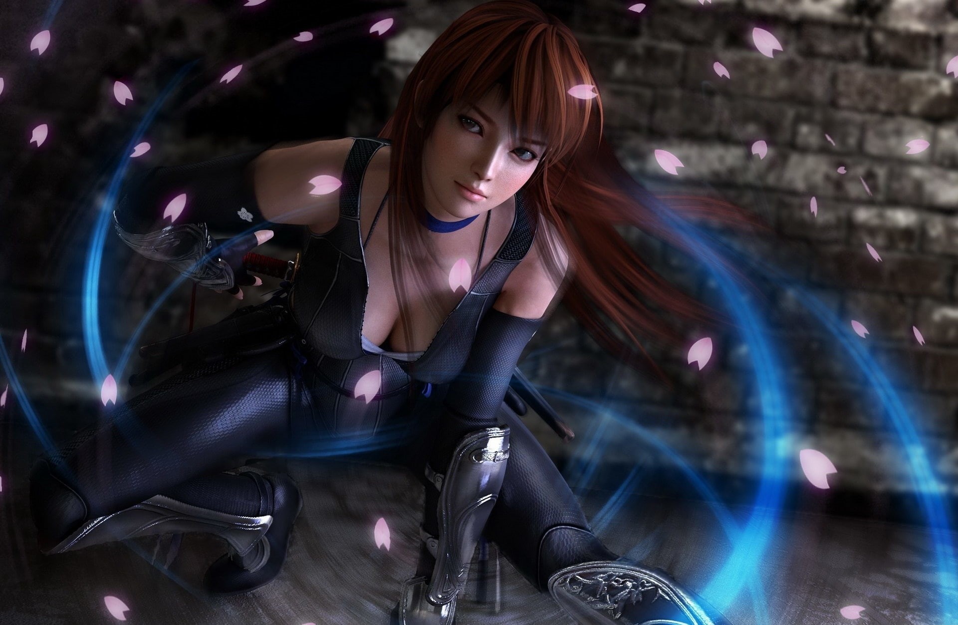 dead, beautiful woman, kasumi, young women, one person, illustration, real people, d, 1080P, women, hair, alive, hairstyle, night, 3D, portrait, looking at camera, HD Wallpaper
