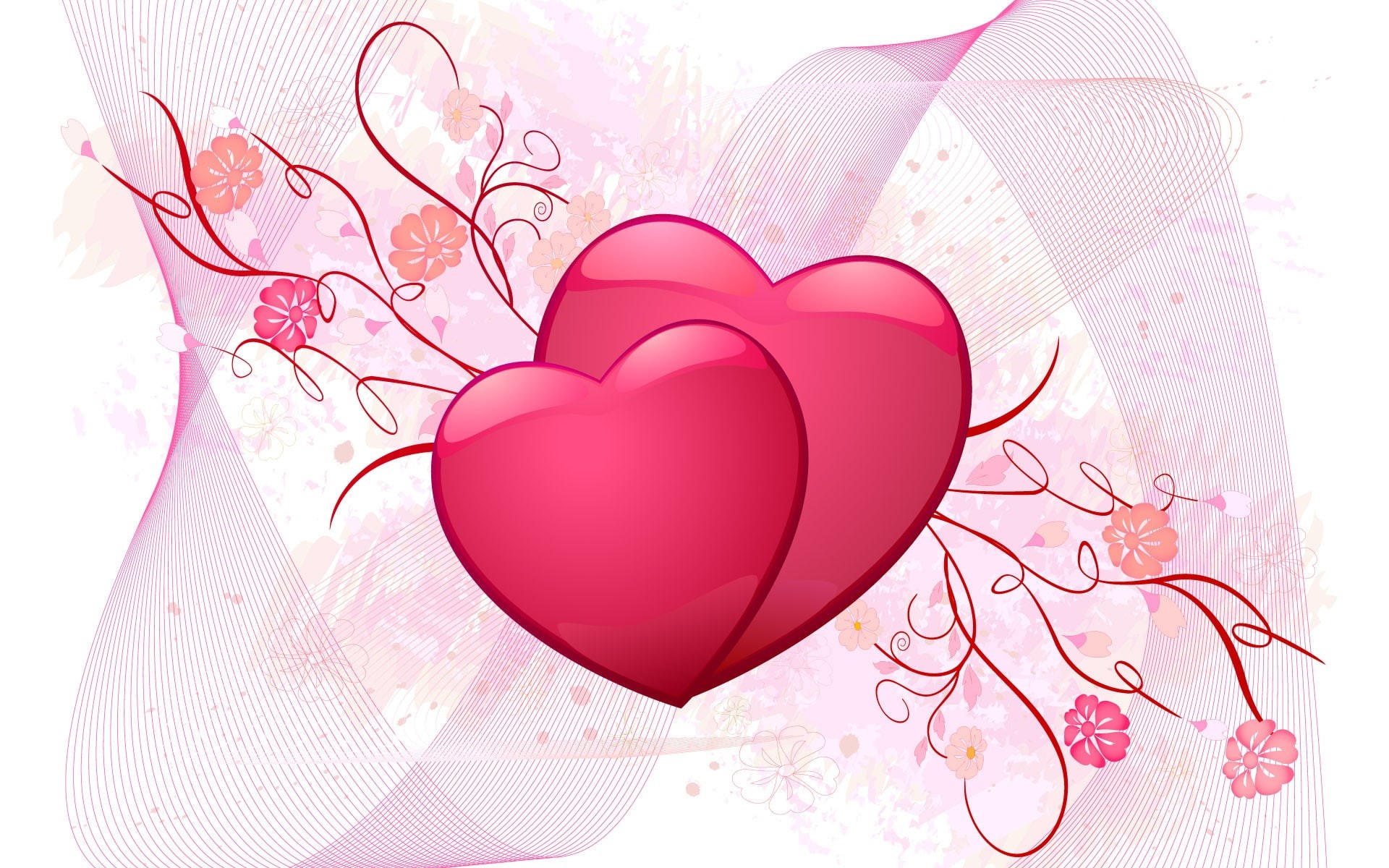 Love, Pink, Heart, 1080P, HD Wallpaper