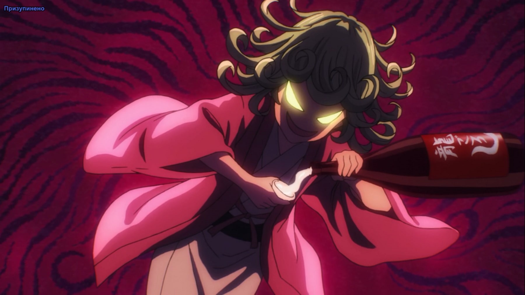 no people, human representation, illuminated, statue, craft, 720P, representation, figurine, red, One-Punch Man, male likeness, indoors, Tatsumaki, VHS, HD Wallpaper