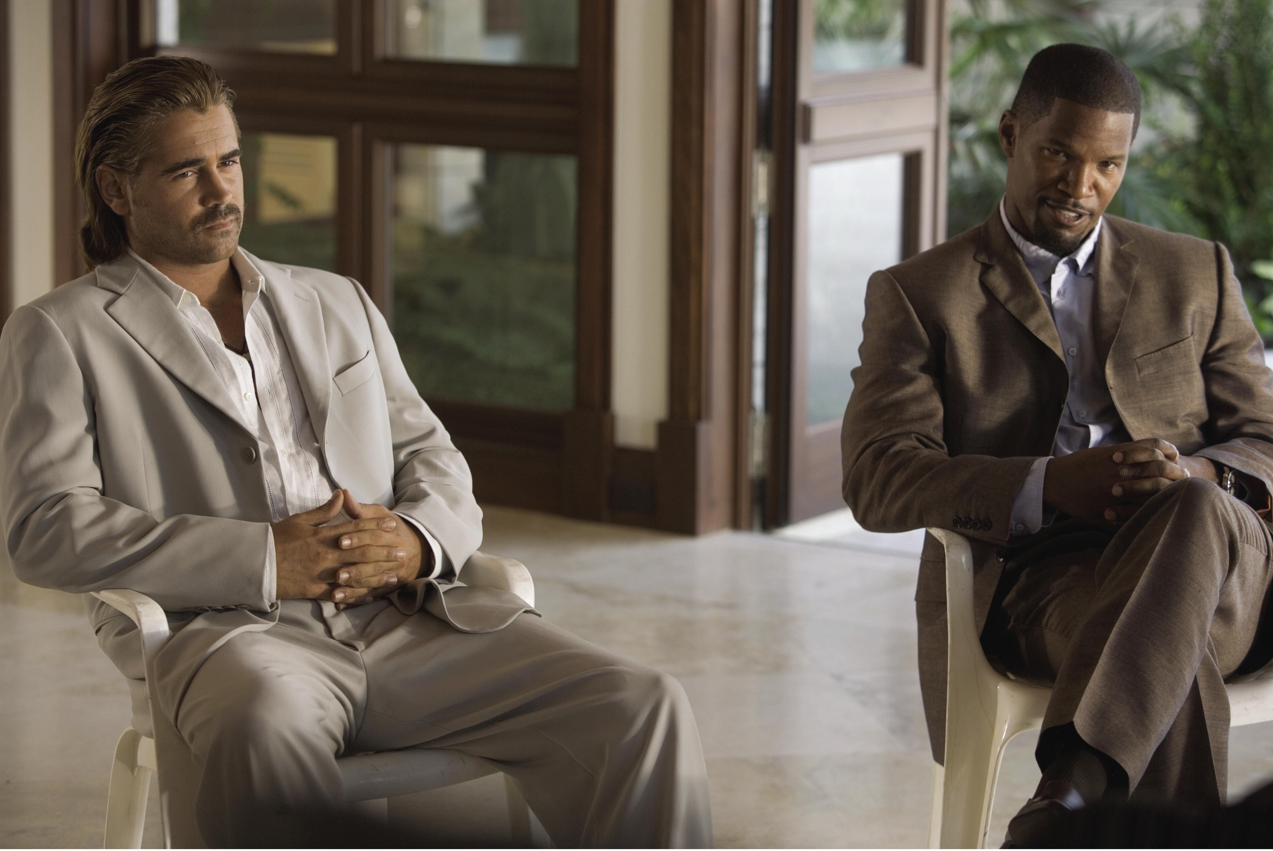 sitting, miami vice, 4K, men, suit, males, business, day, coworker, indoors, well-dressed, window, businessman, business person, corporate business, three quarter length, HD Wallpaper