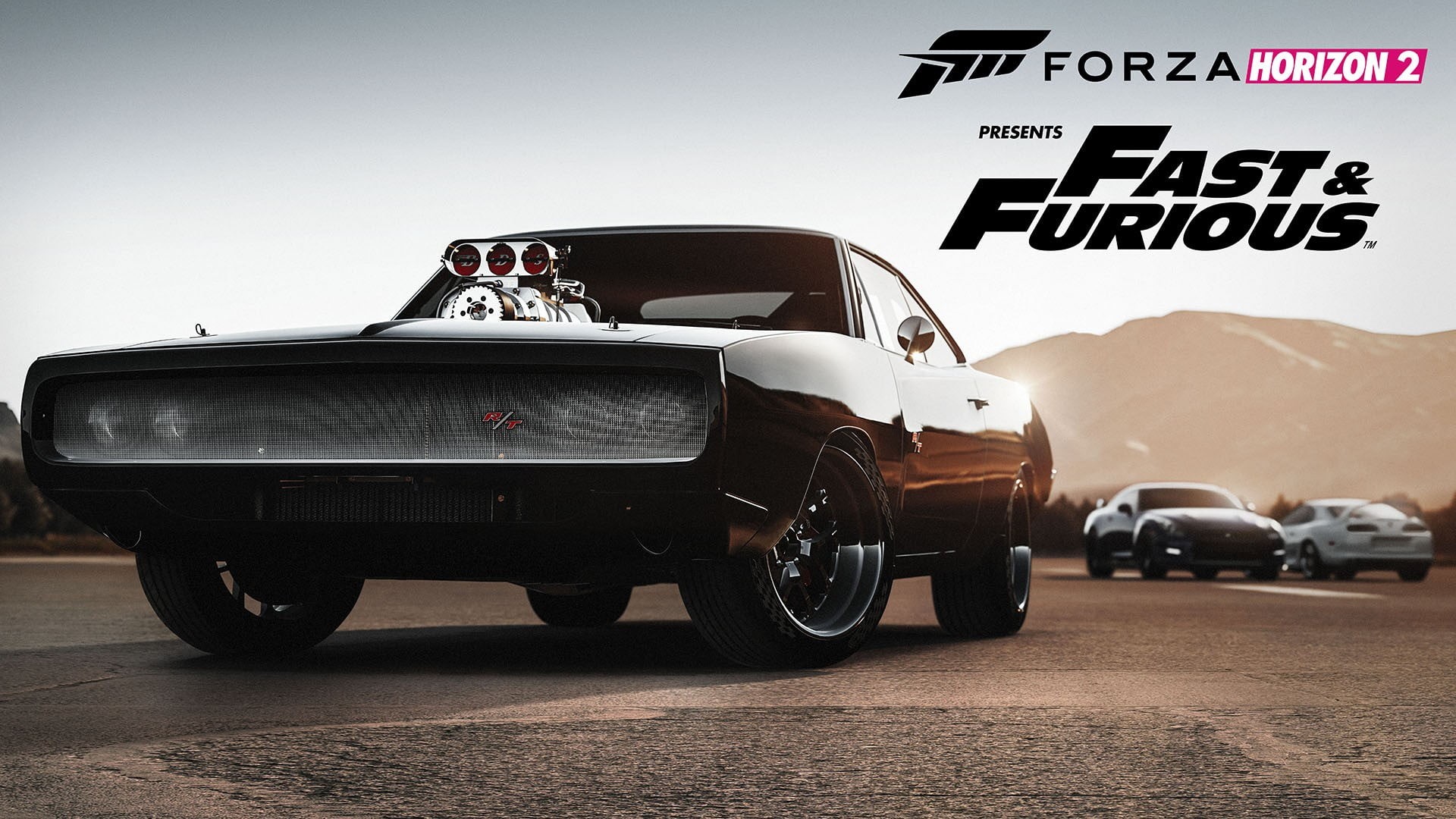 adventure, transportation, motion, car, travel, people, horizon, mode of transportation, video games, text, sky, direction, Forza Motorsport, road, digital, HD Wallpaper