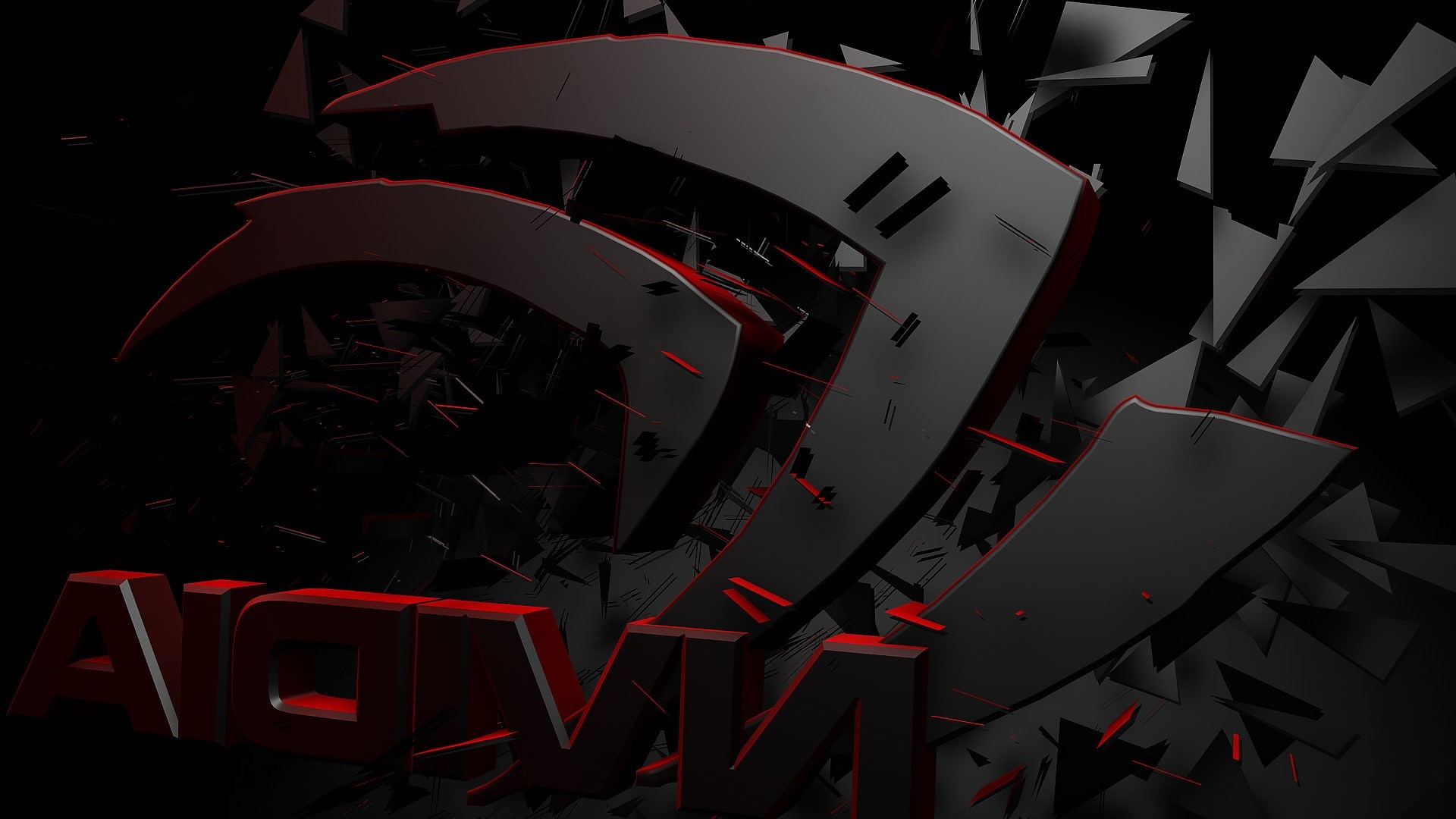 technology, pattern, metal, high angle view, communication, accuracy, nvidia gpus logo 3d render, 1080P, indoors, time, sign, arts culture and entertainment, HD Wallpaper