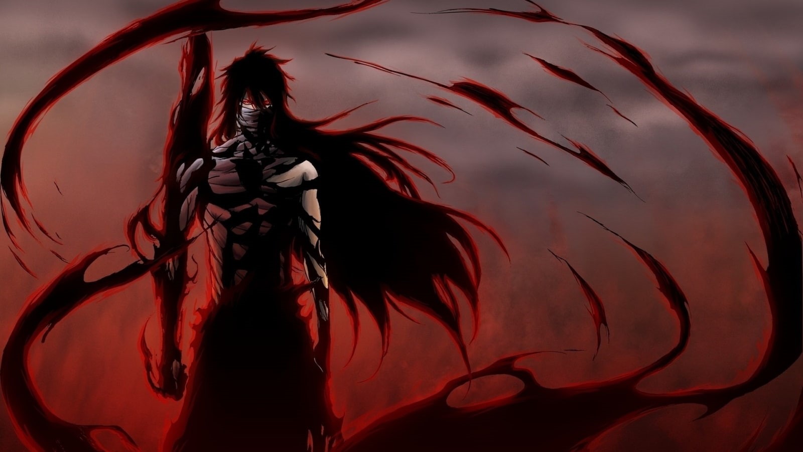 28439, ichego, background, posture, 1600x900, wind, 720P, bleach, anime, HD Wallpaper