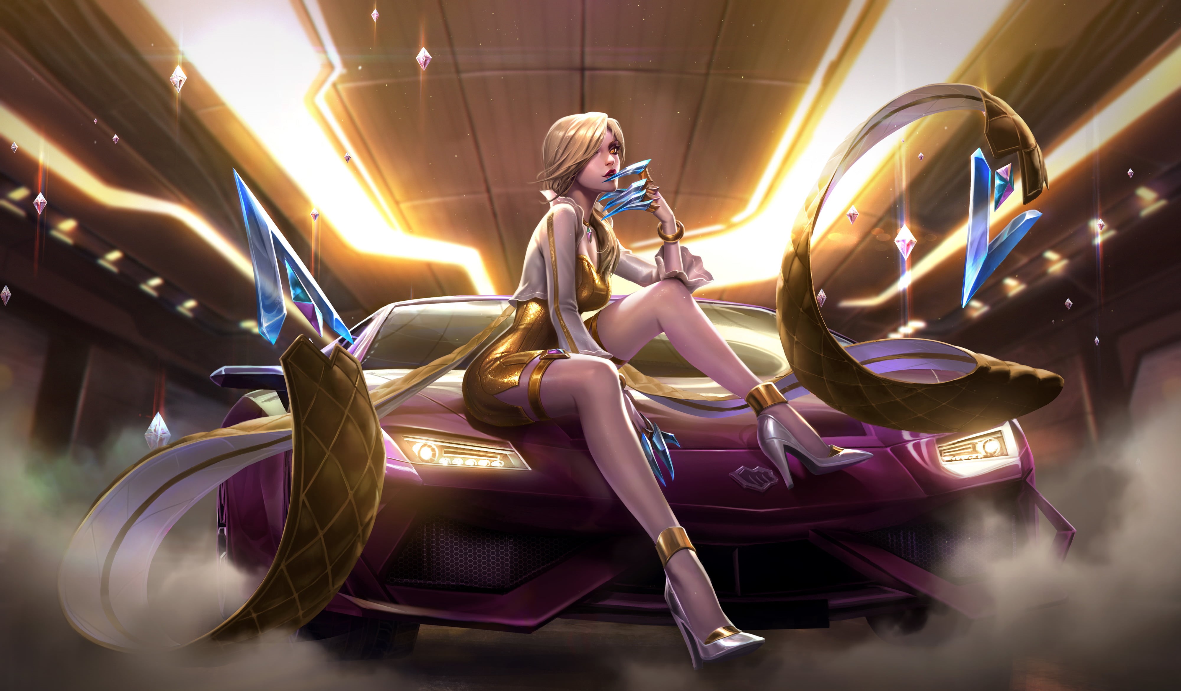 K/DA, 4K, leguage of legens, Evelynn (League of Legends), HD Wallpaper