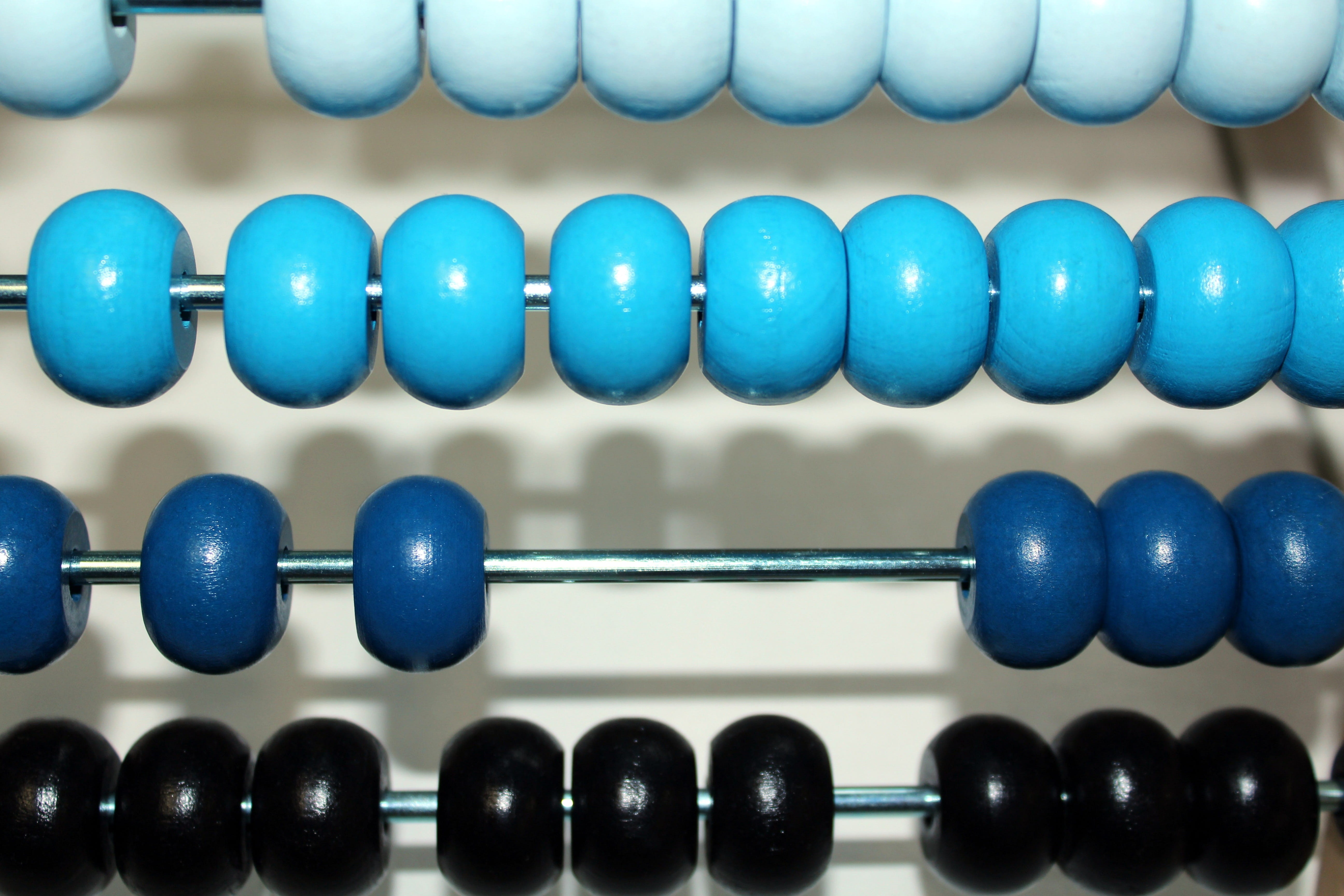 calculating, knowledge, indoors, blue, colorful, 5K, beads, financial advisor, close-up, finance, order, multi colored, plus sign, number, summation, bead, HD Wallpaper