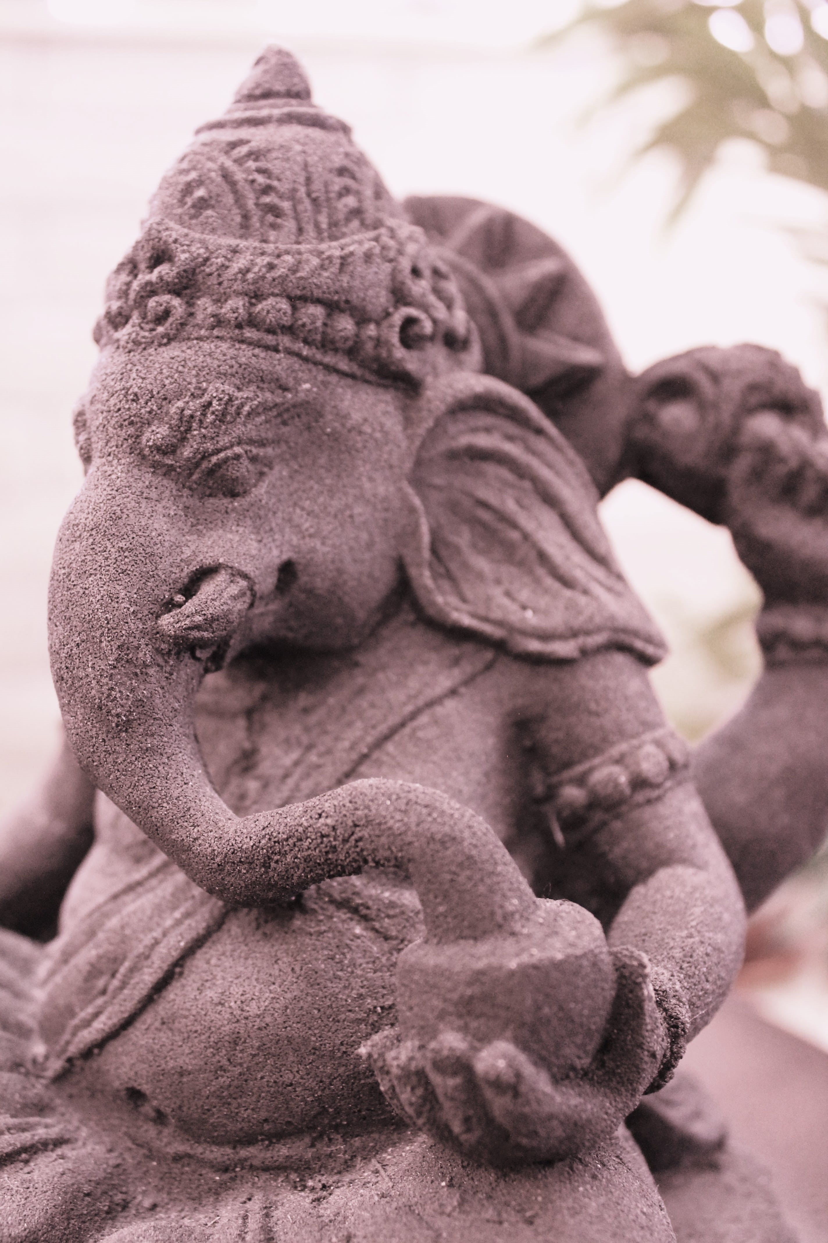 hinduism, craft, sky, elephant, india, female likeness, international travel, sanskrit, cultural, religious sculpture, lord, male likeness, belief, religious, Phone HD Wallpaper