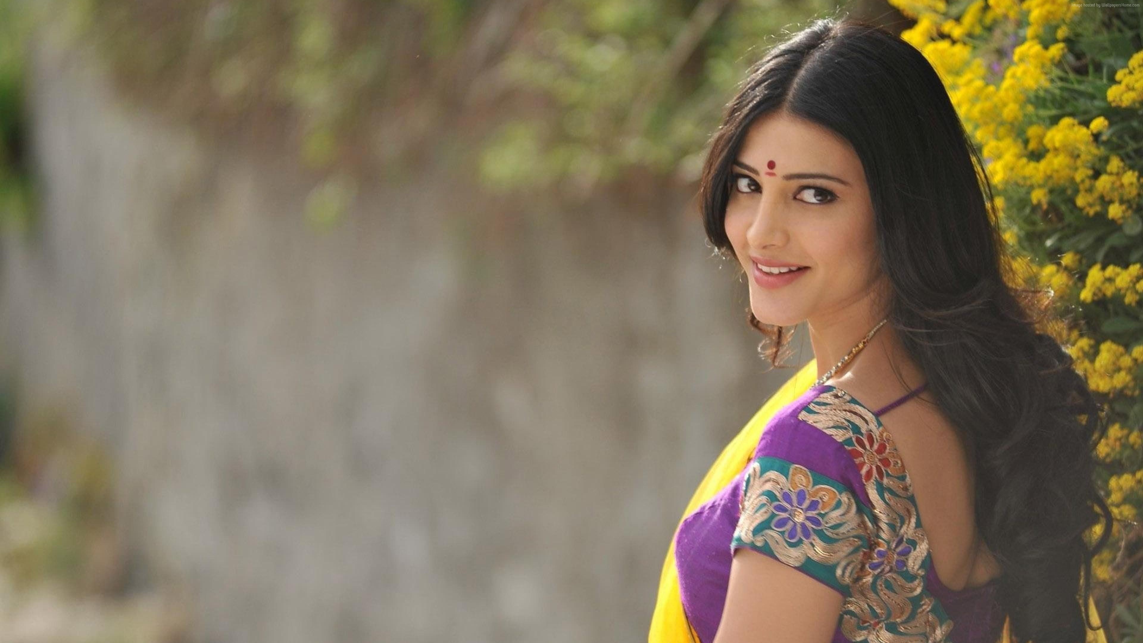 5k, one person, black hair, young adult, outdoors, bollywood, happiness, adult, headshot, smiling, women, emotion, portrait, long hair, 4K, young women, HD Wallpaper