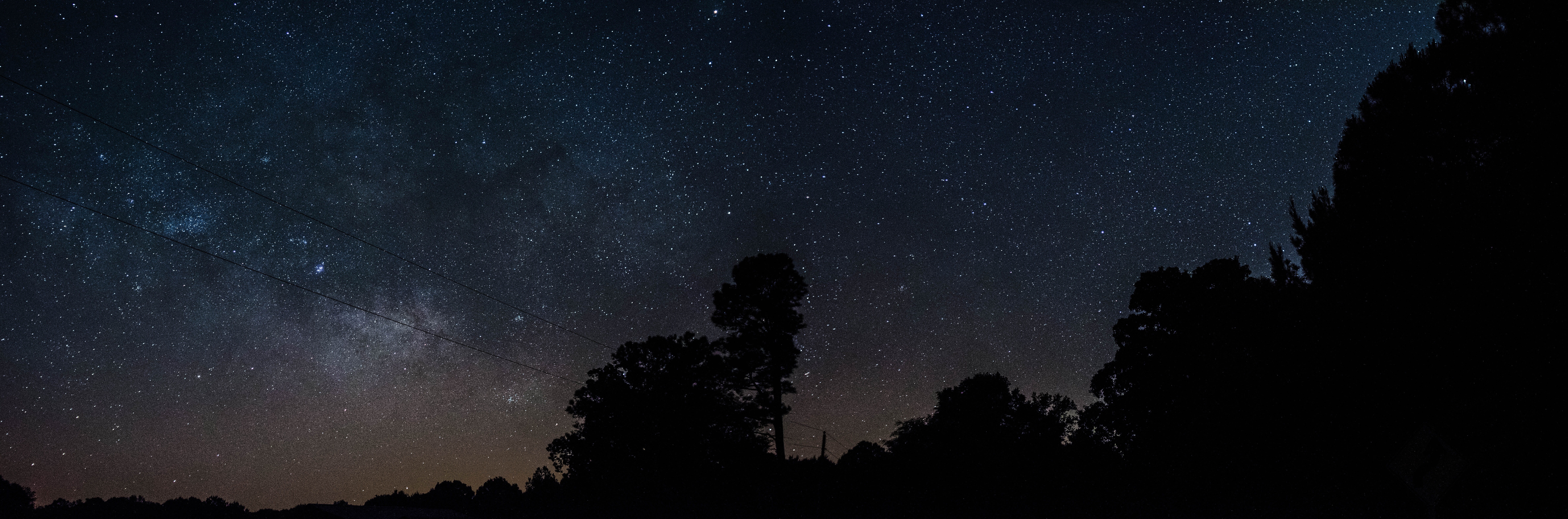 no people, sky at night, universe, staryy, low angle view, outdoors, astronomy, dark, plant, starry sky, milky way, scenics - nature, starry night, tree, HD Wallpaper