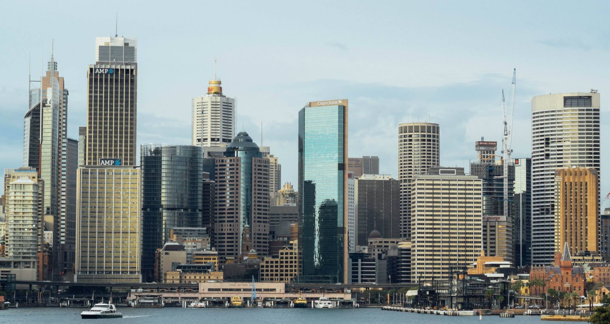 modern, sydney, skyscapers, architecture, built structure, landscape, outdoors, downtown district, financial district, building exterior, spire, tall - high, HD Wallpaper