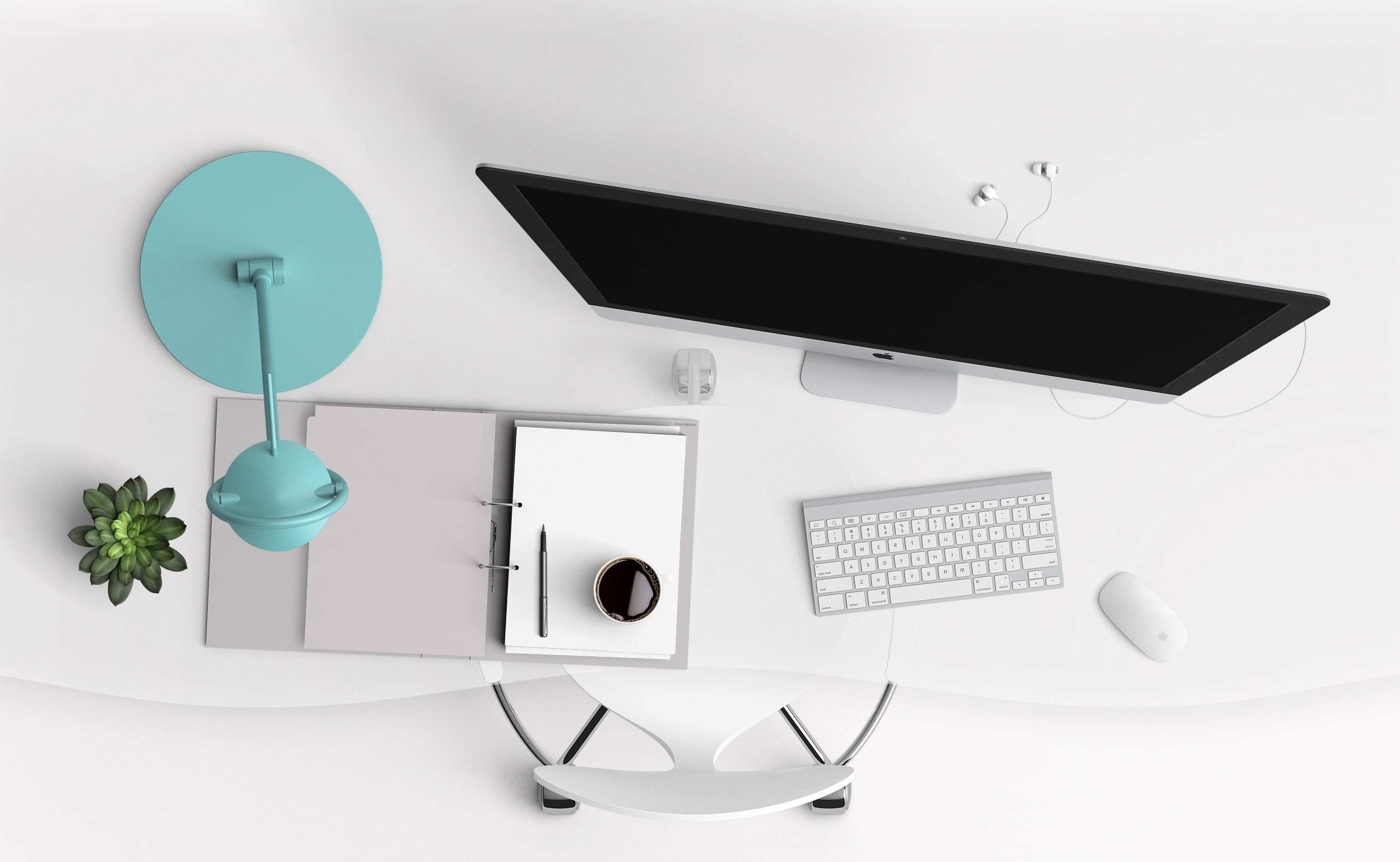 computer keyboard, System, indoors, furniture, electric lamp, set, Technology, white color, Desk, Computer, no people, Keyboard, White, desktop pc, office, HD Wallpaper