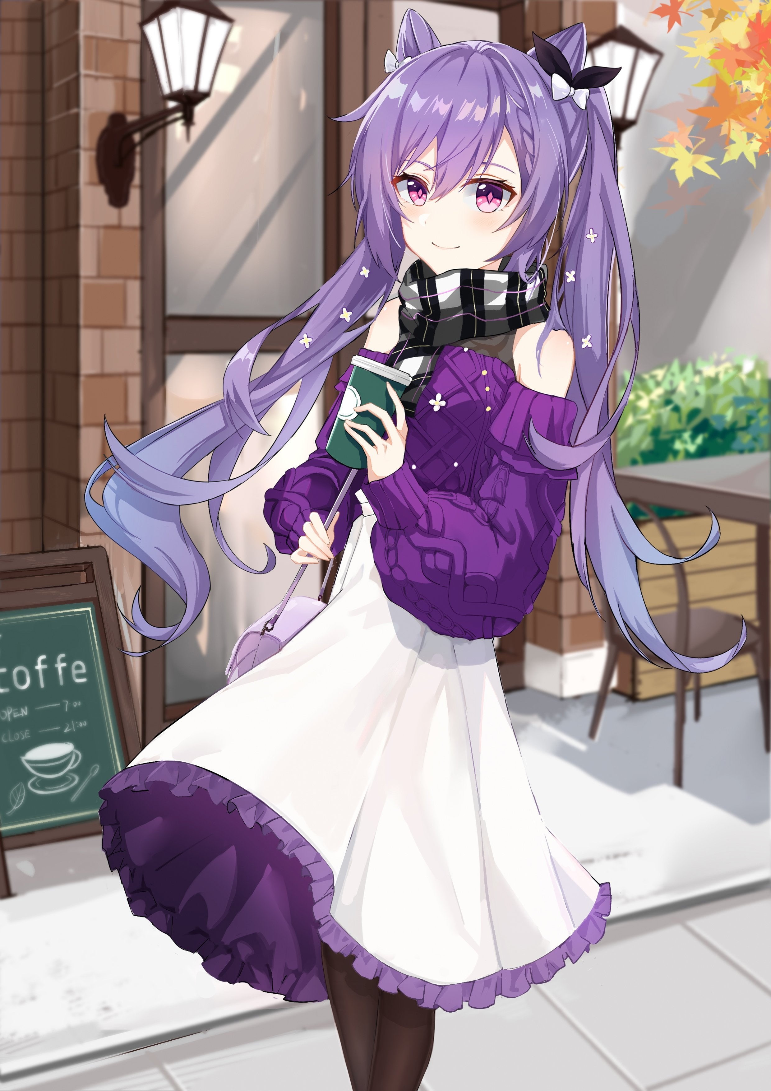 anime girls, 2K, keqing (genshin impact), Genshin Impact, Phone HD Wallpaper