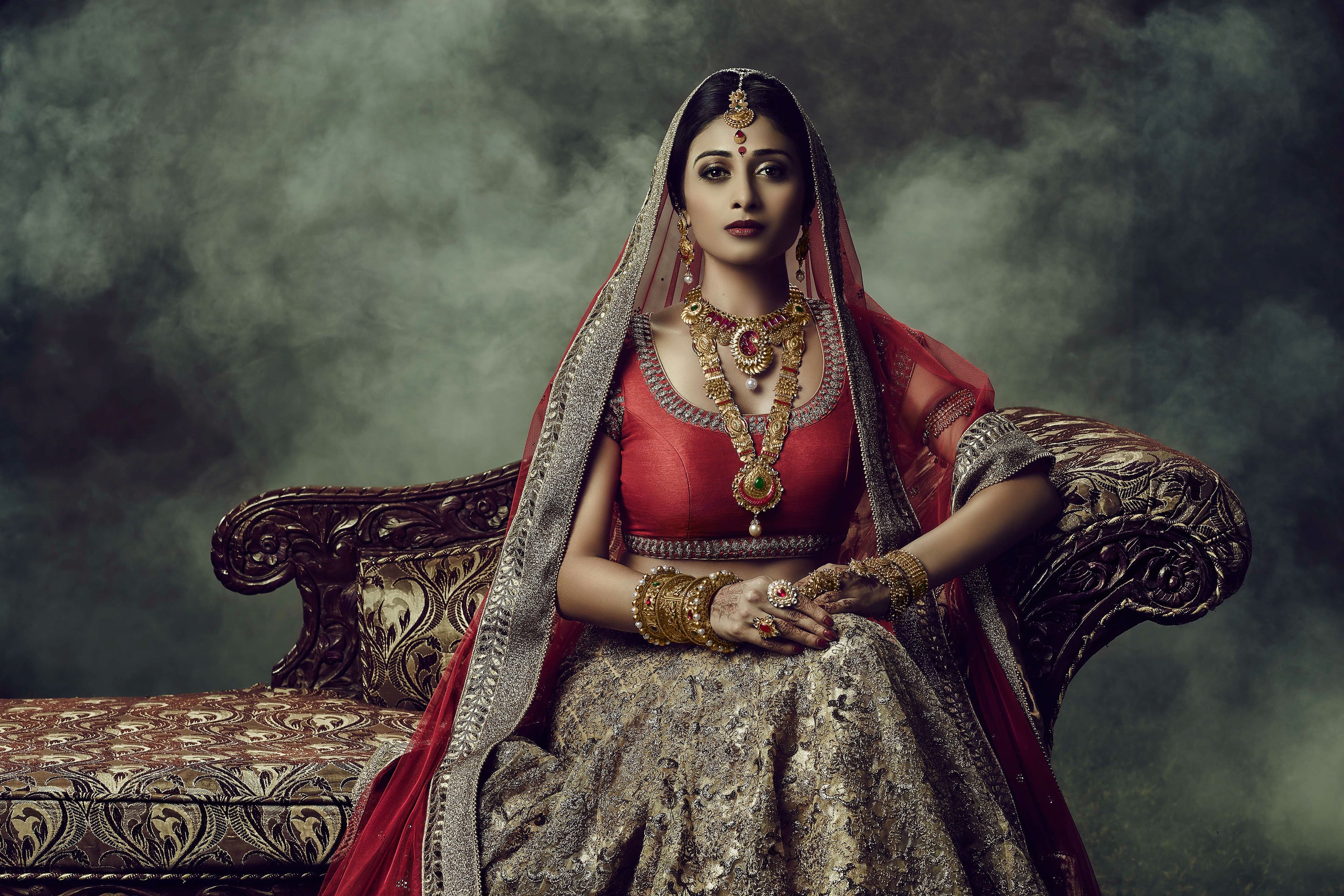 4K, Indian bride, Wedding jewellery, 4K, Traditional, Ethnic, HD Wallpaper