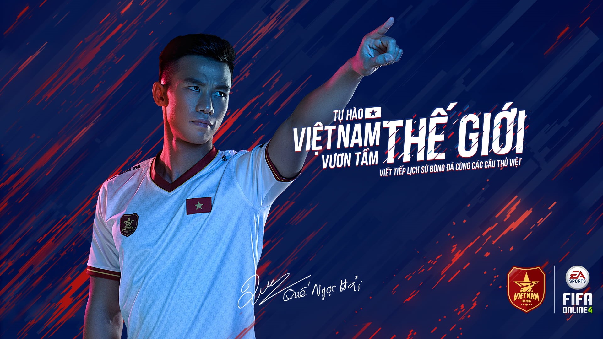 Que Ngoc Hai, Vietnam, 1080P, FIFA Online 4 Vietnam, Vietnam Football, HD Wallpaper