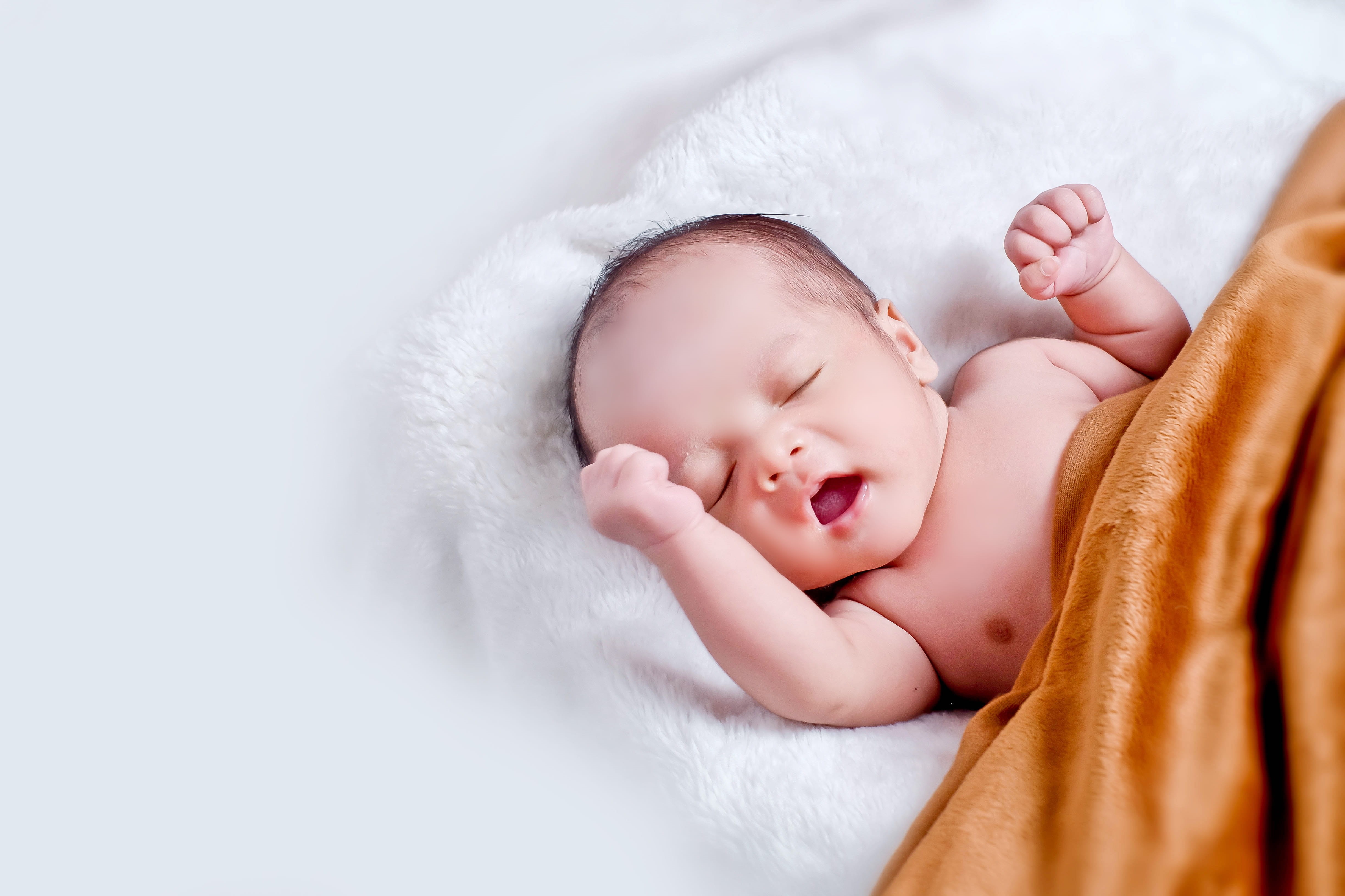 vulnerability, sleeping, real people, young, adorable, indoors, cute, child, new life, childhood, eyes closed, little, innocence, lying down, infancy, one person, HD Wallpaper