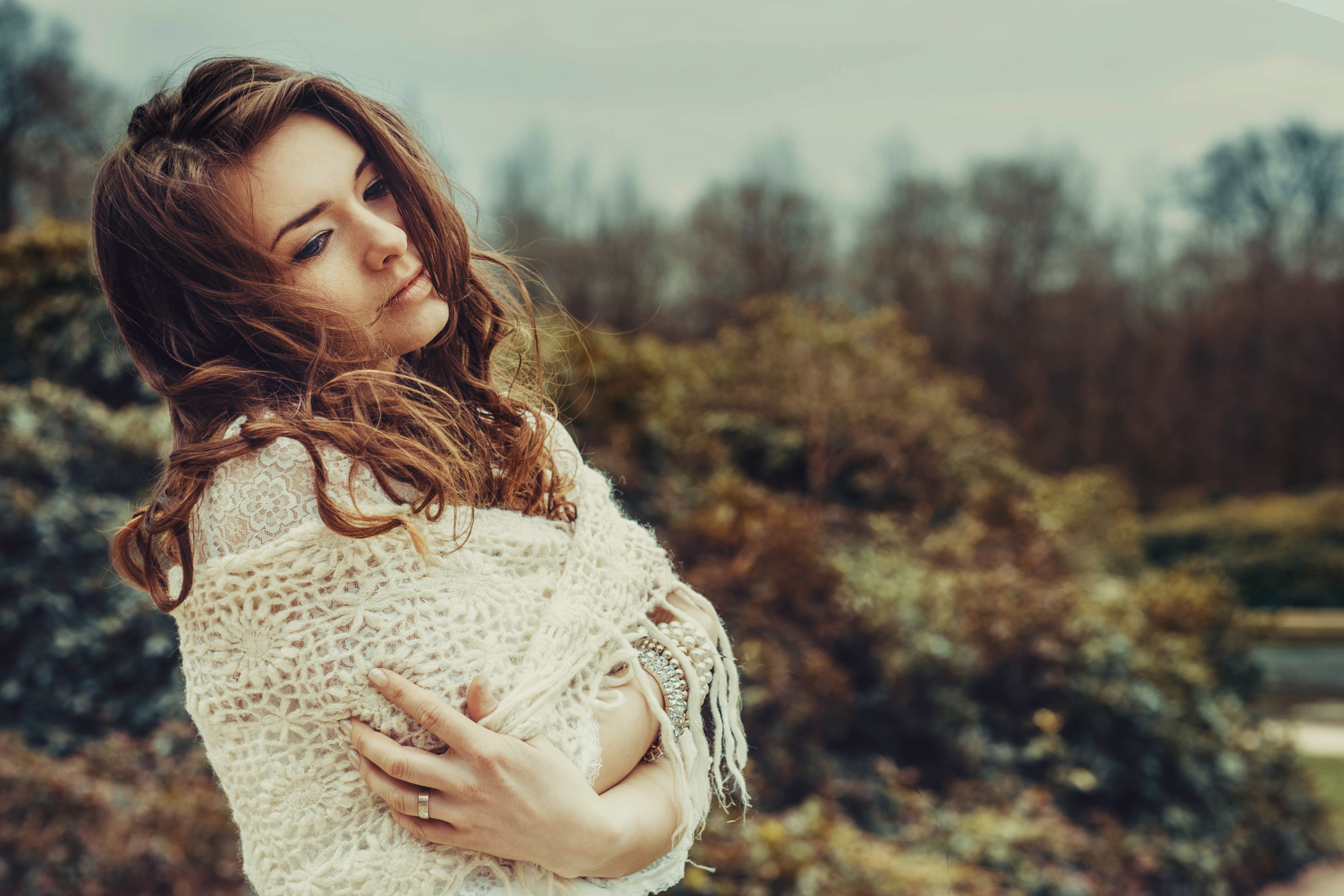 woman, fair, nature, human, young adult, beauty, pretty, focus on foreground, 5K, focus, none, hair, head, religion, beautiful woman, digital painting, HD Wallpaper