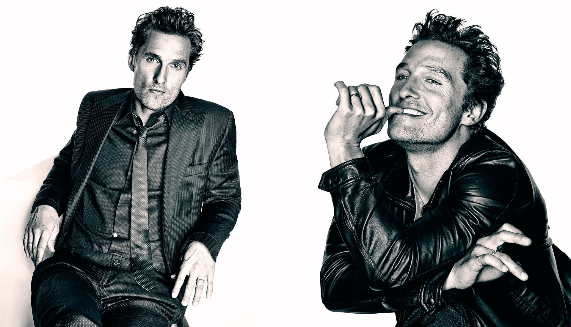 male Beauty, isolated On White, caucasian Ethnicity, laughing, portrait, cheerful, males, three quarter length, leather jacket, white, isolated, smiling, HD Wallpaper