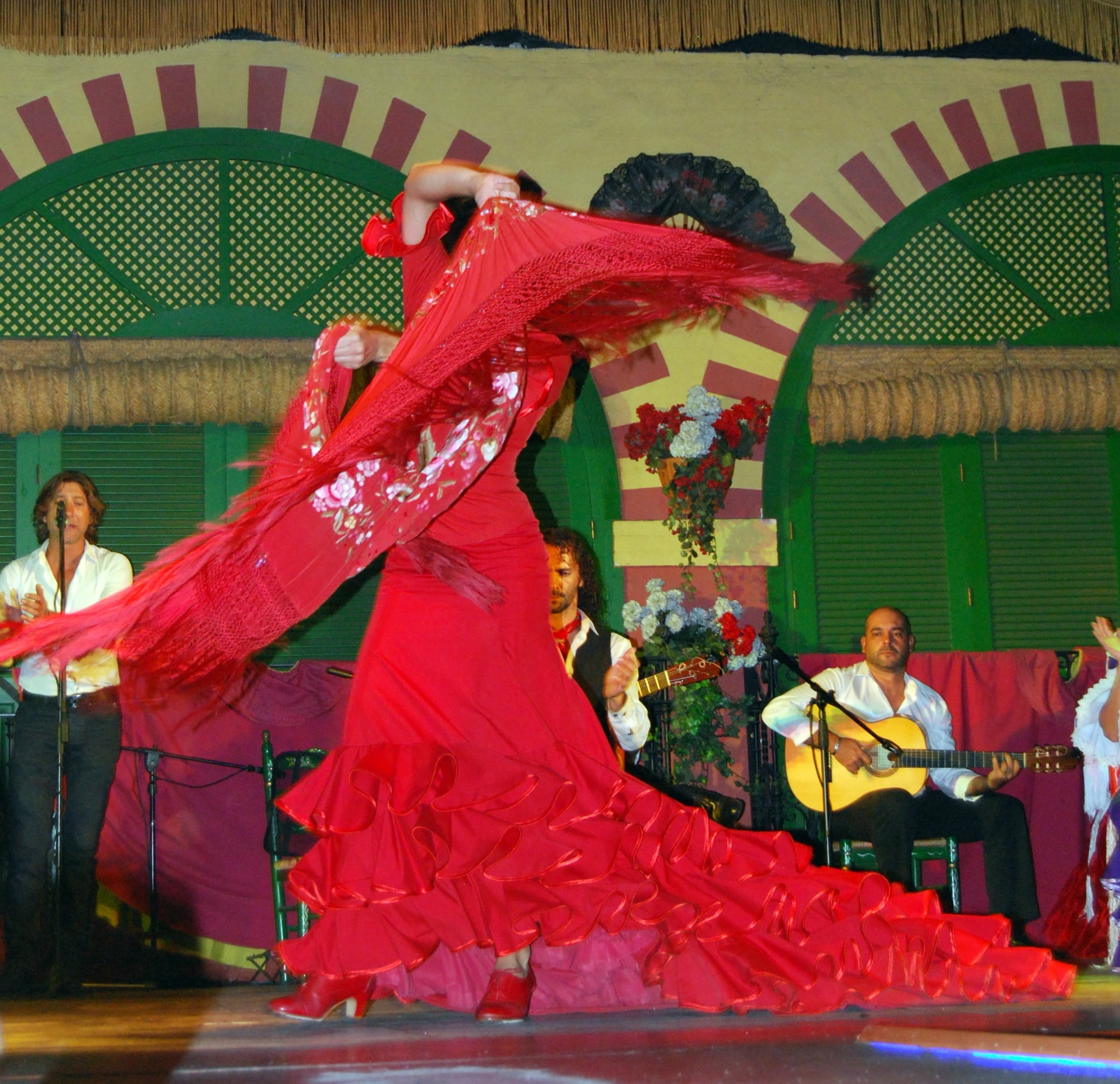 lifestyles, emotion, women, flamenco, performance, 1080P, arts culture and entertainment, men, flare, spain, dance, wearing, teatro, dress, people, indoors, HD Wallpaper