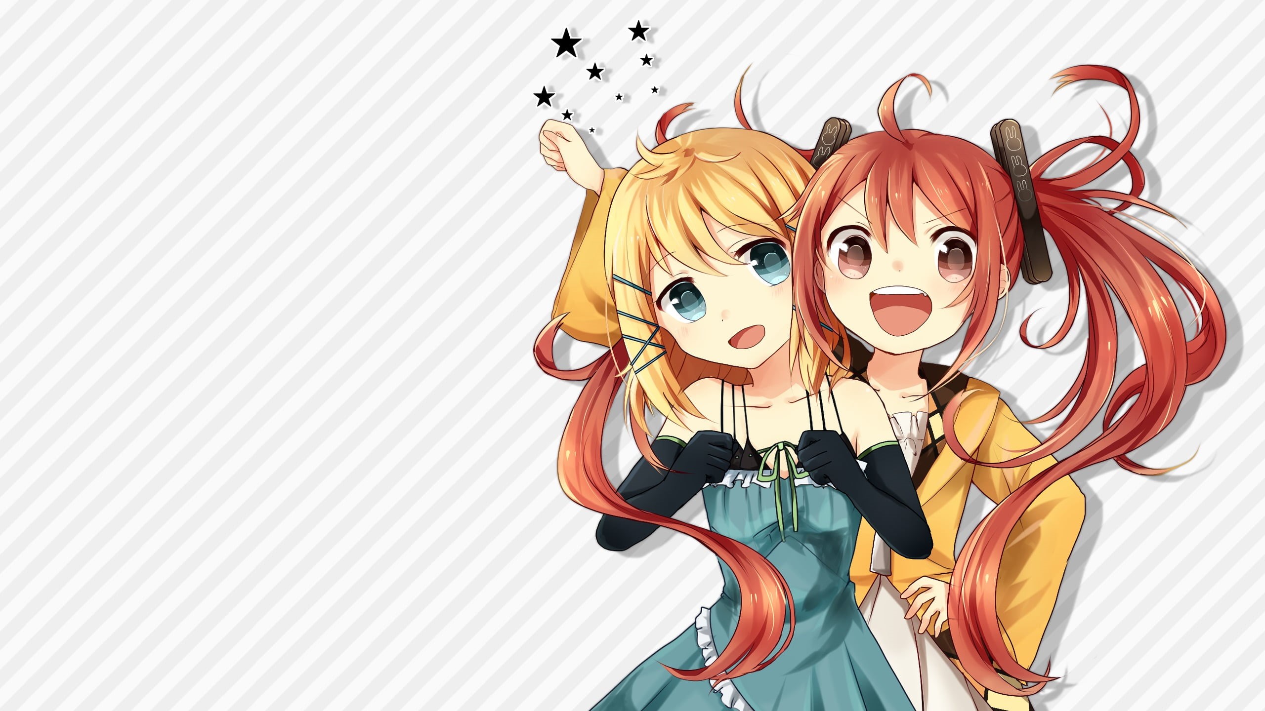 looking at camera, Aihara Enju, representation, art and craft, simple background, Tina Sprout, indoors, women, anime girls, teenager, anime, human representation, HD Wallpaper