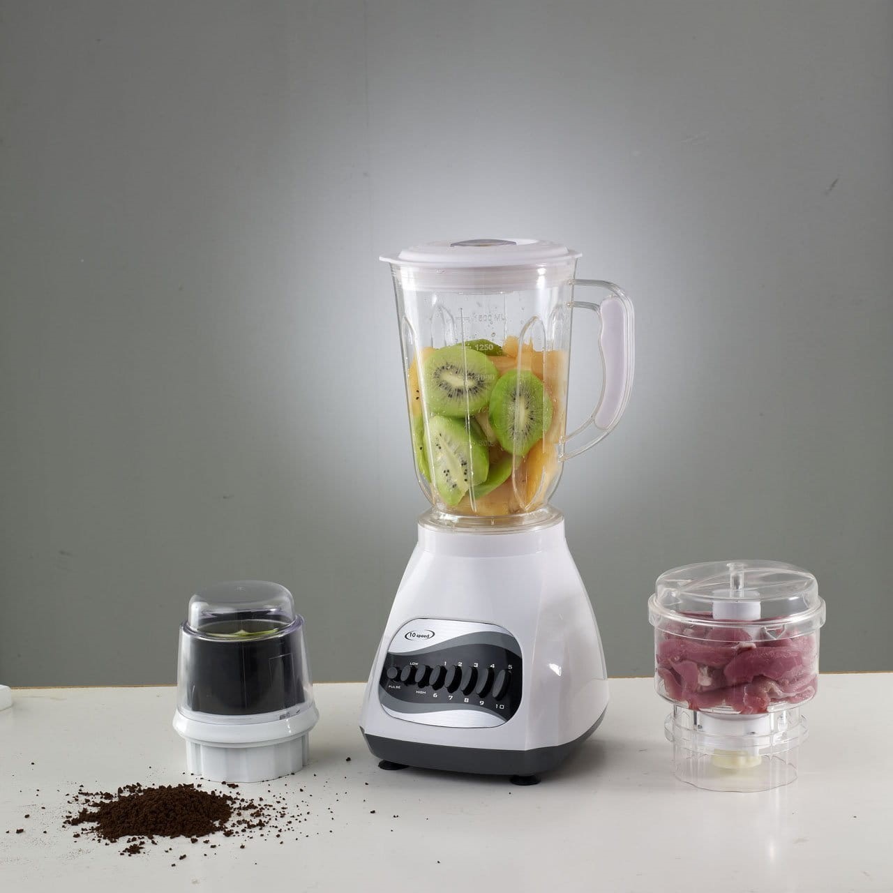 antioxidant, studio shot, fruit, cooking, food and drink, pitcher - jug, gray background, indoors, freshness, Mixer, household equipment, drink, 720P, Phone HD Wallpaper