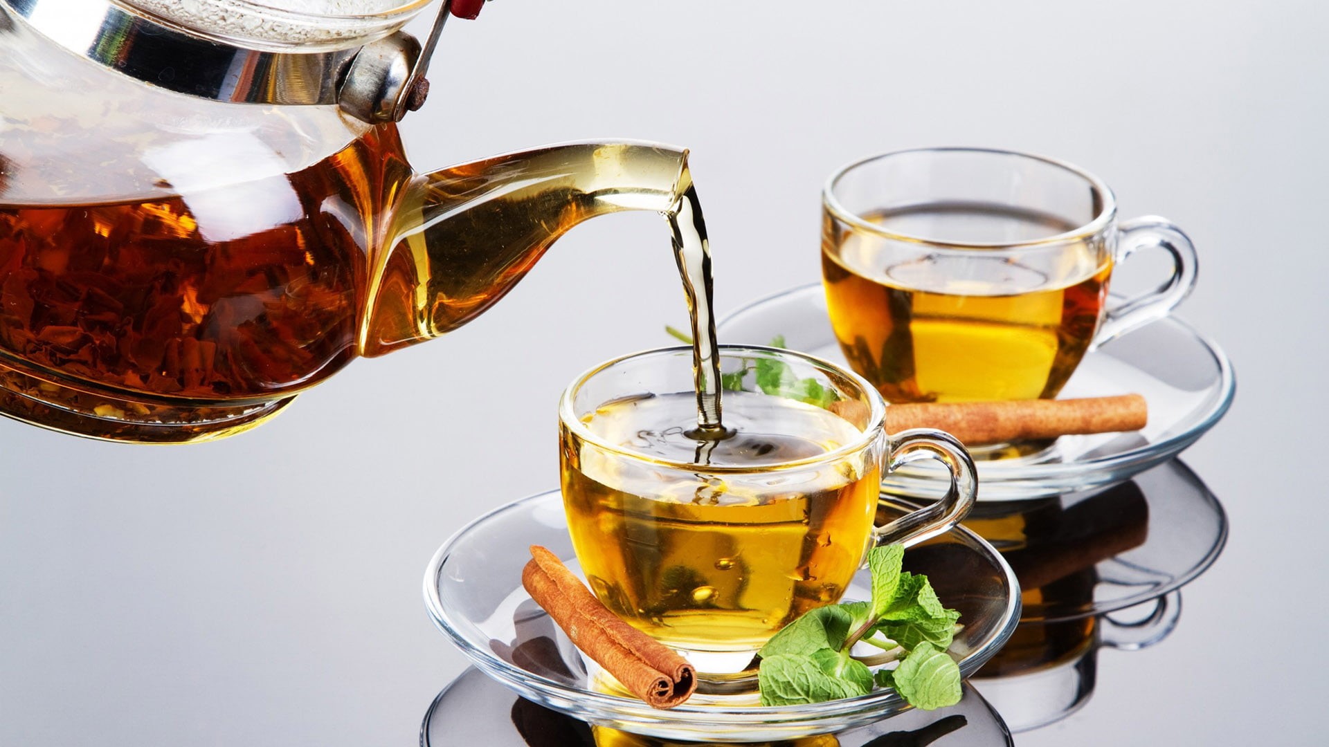 breakfast, hot, transparent, mint leaf - culinary, food, drink, drinking glass, sweet, herbal, indoors, healthy, household equipment, mug, alcohol, black tea, HD Wallpaper