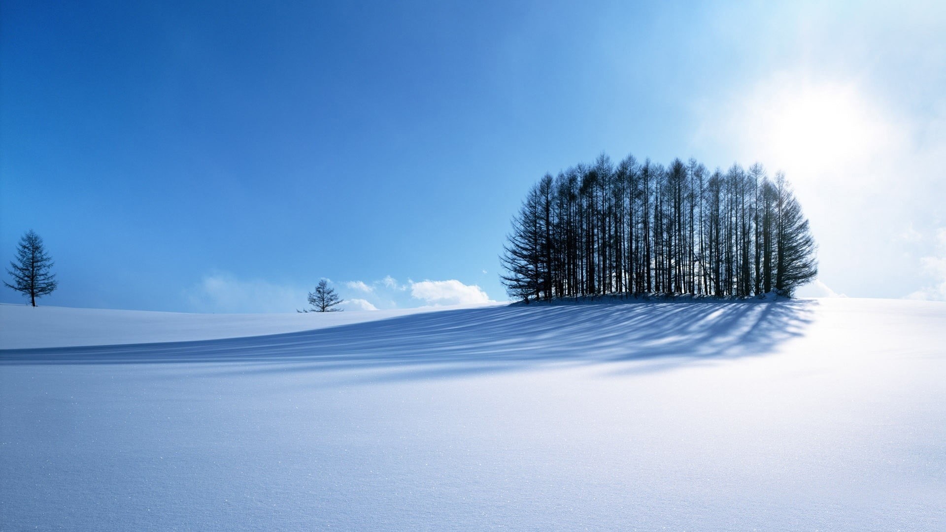 1080P, tranquility, tranquil scene, blue, frozen water, cold temperature, sky, landscape, scenics - nature, winter, terrain, nature, environment, HD Wallpaper