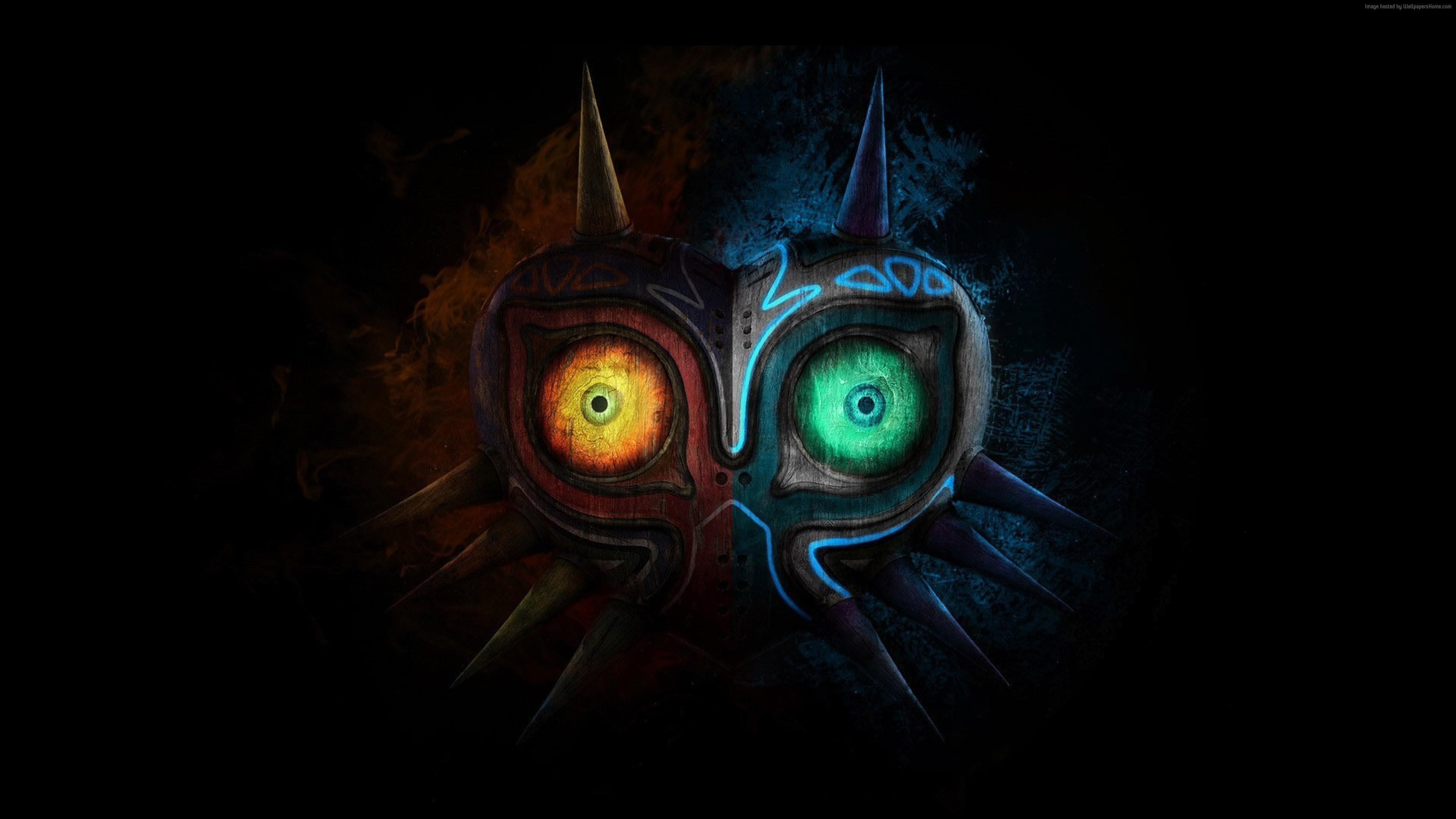 The Legend of Zelda: Breath of the Wild, NX, Wii U, mask, best games, 4K, HD Wallpaper