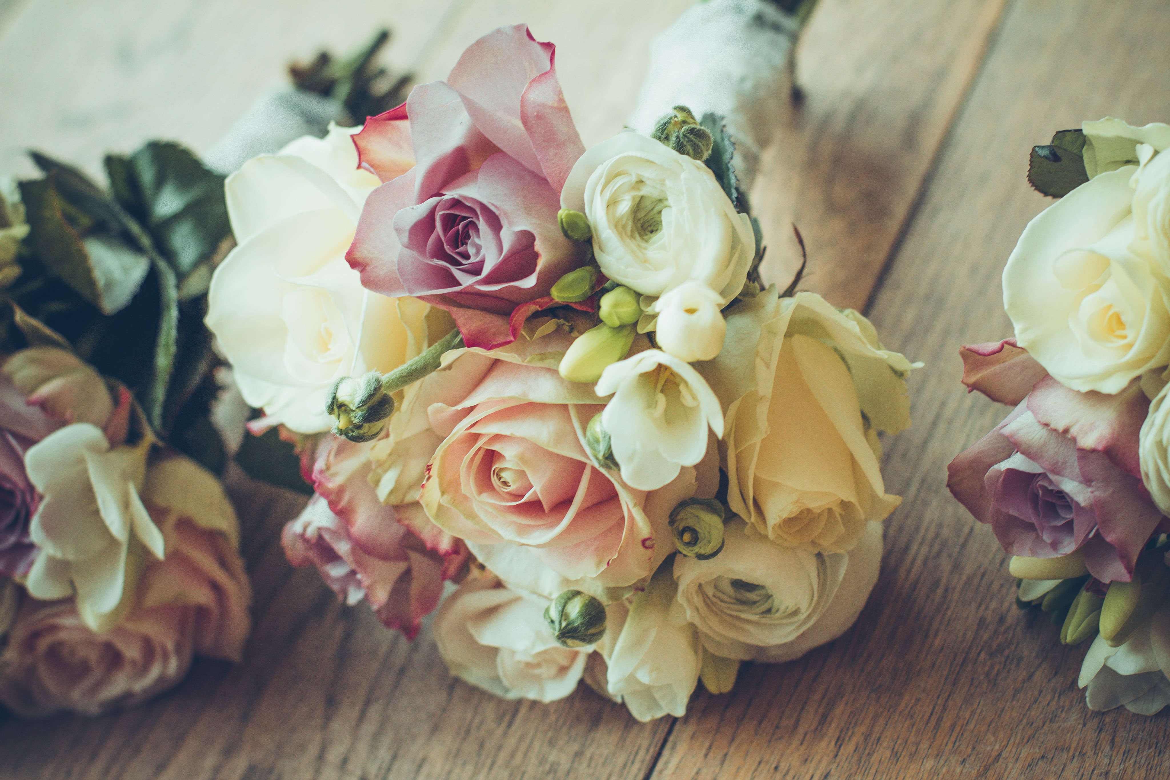 bouquet, vulnerability, arrangement, no people, table, pink Color, backgrounds, flowering plant, elegance, flower, beauty In Nature, fragility, freshness, HD Wallpaper
