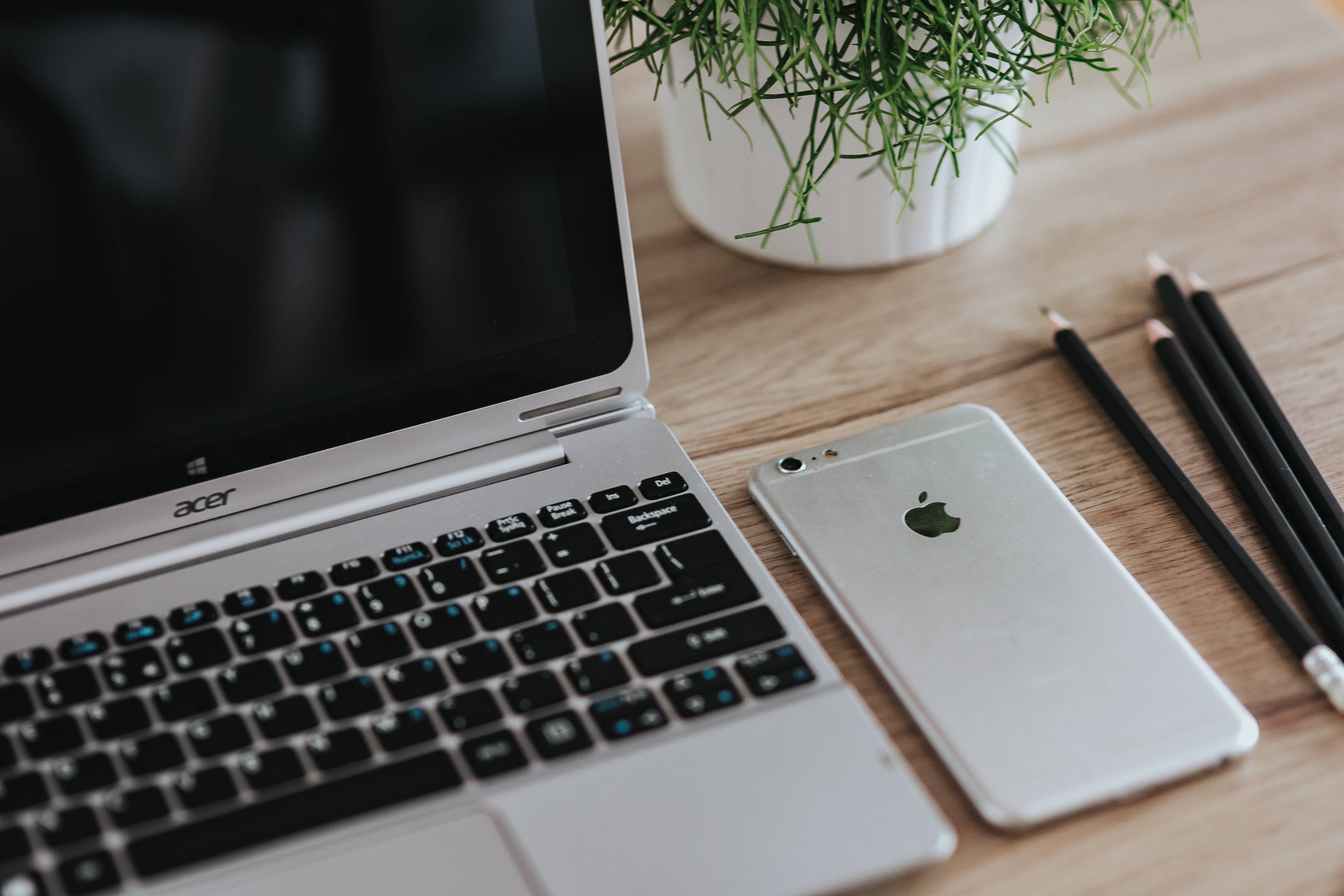 indoors, iphone, furniture, desk, business, computer key, internet, office, wireless technology, equipment, plant, working, workplace, computer Keyboard, HD Wallpaper