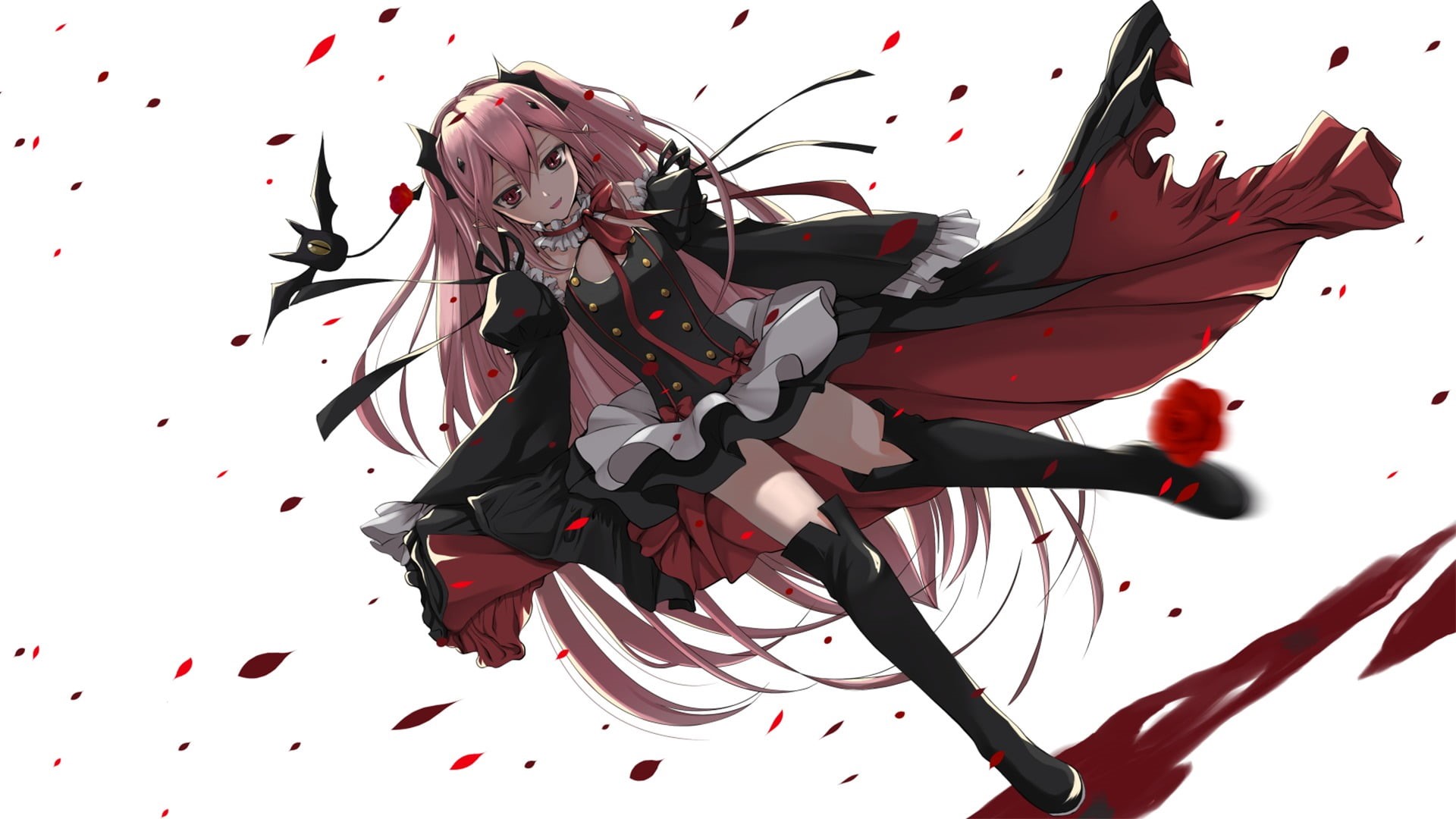 1080P, broken, paper, Owari No Seraph, nature, falling, no people, paint, cut out, pattern, close-up, anime, stained, brown, indoors, green, red, representation, HD Wallpaper